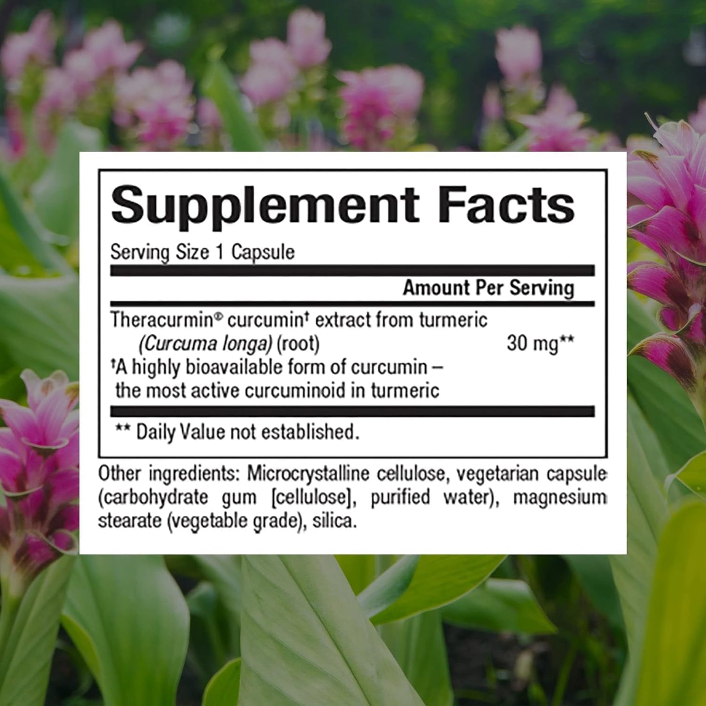 High Absorption CurcuminRich Theracurmin 30mg Capsules - 120 Count