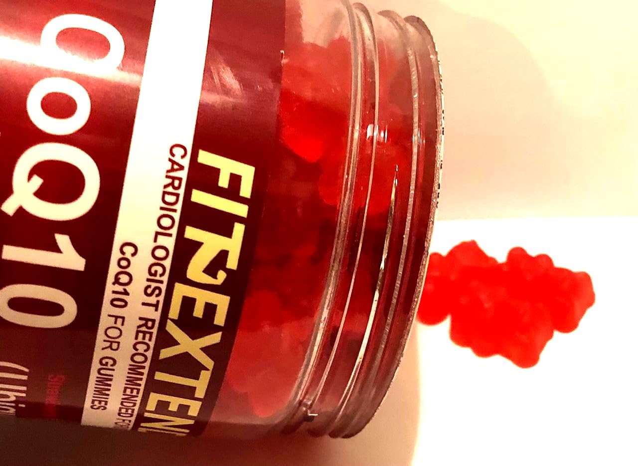 High Absorption FIT EXTEND Coq10 Gummies 400mg - 60 Day Supply (120 Count) | Ubiquinol Vegan Strawberry Sugar Free Gummies for Heart Health, Anti-Aging, Energy, Antioxidant Support - Prostate Health for Men and Women