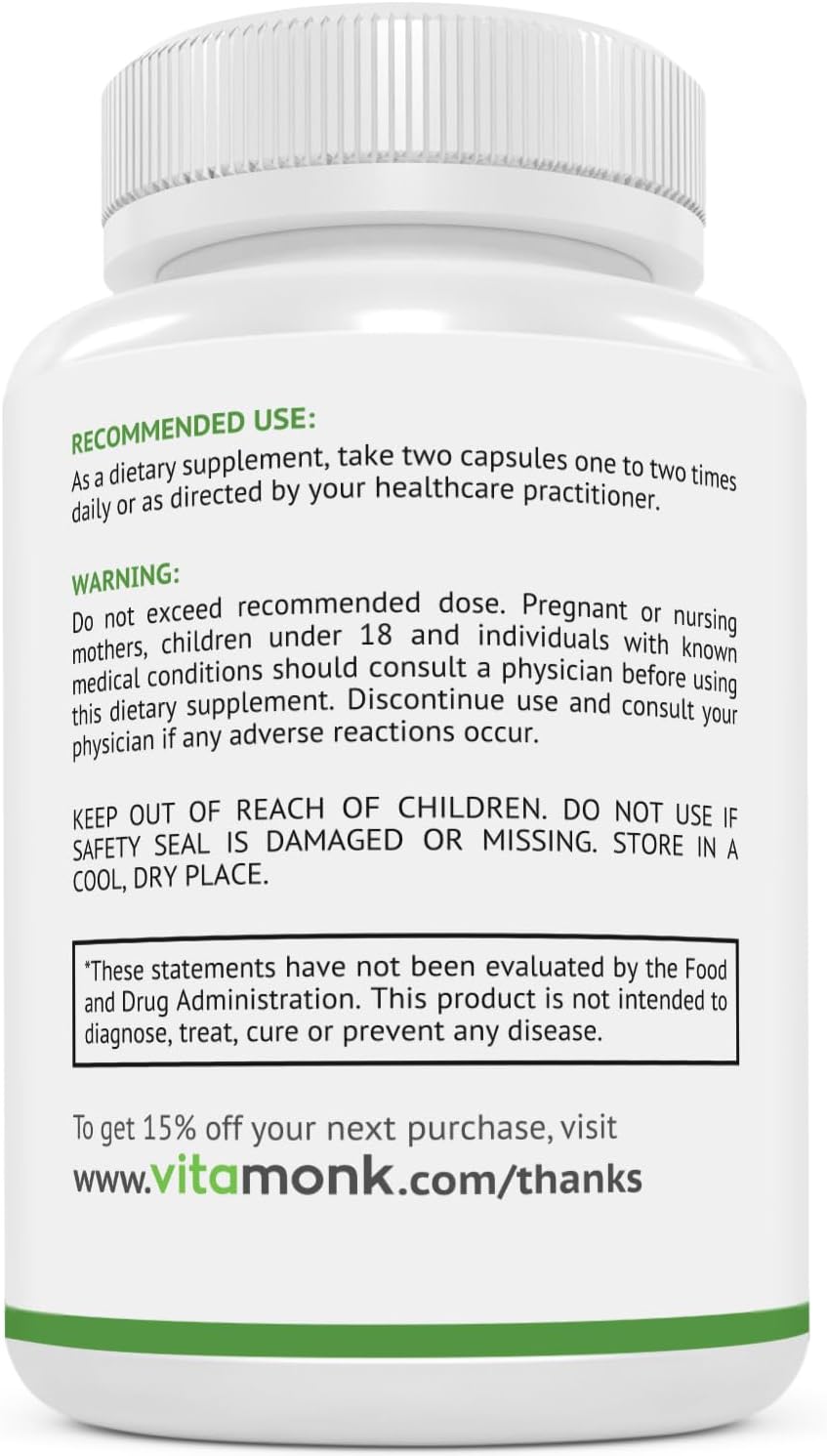High Absorption GPLC Supplement for Healthy Blood Flow - 60 Capsules by VitaMonk