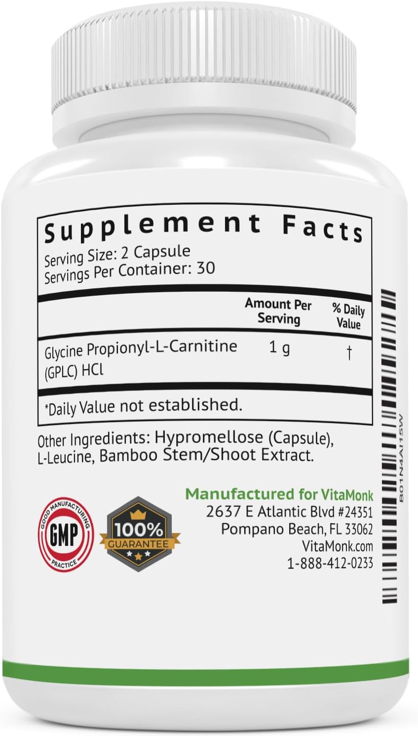 High Absorption GPLC Supplement for Healthy Blood Flow - 60 Capsules by VitaMonk