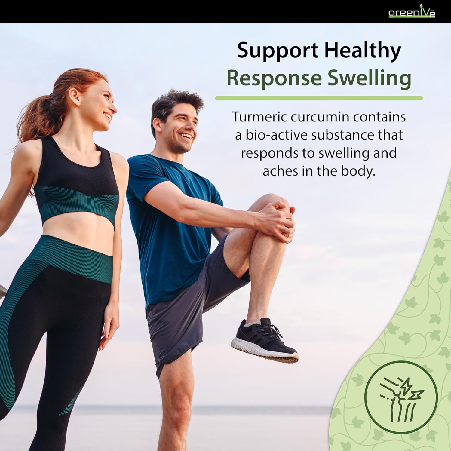 High Absorption GreenIVe Turmeric Curcumin Capsules with BioPerine - 90 Count