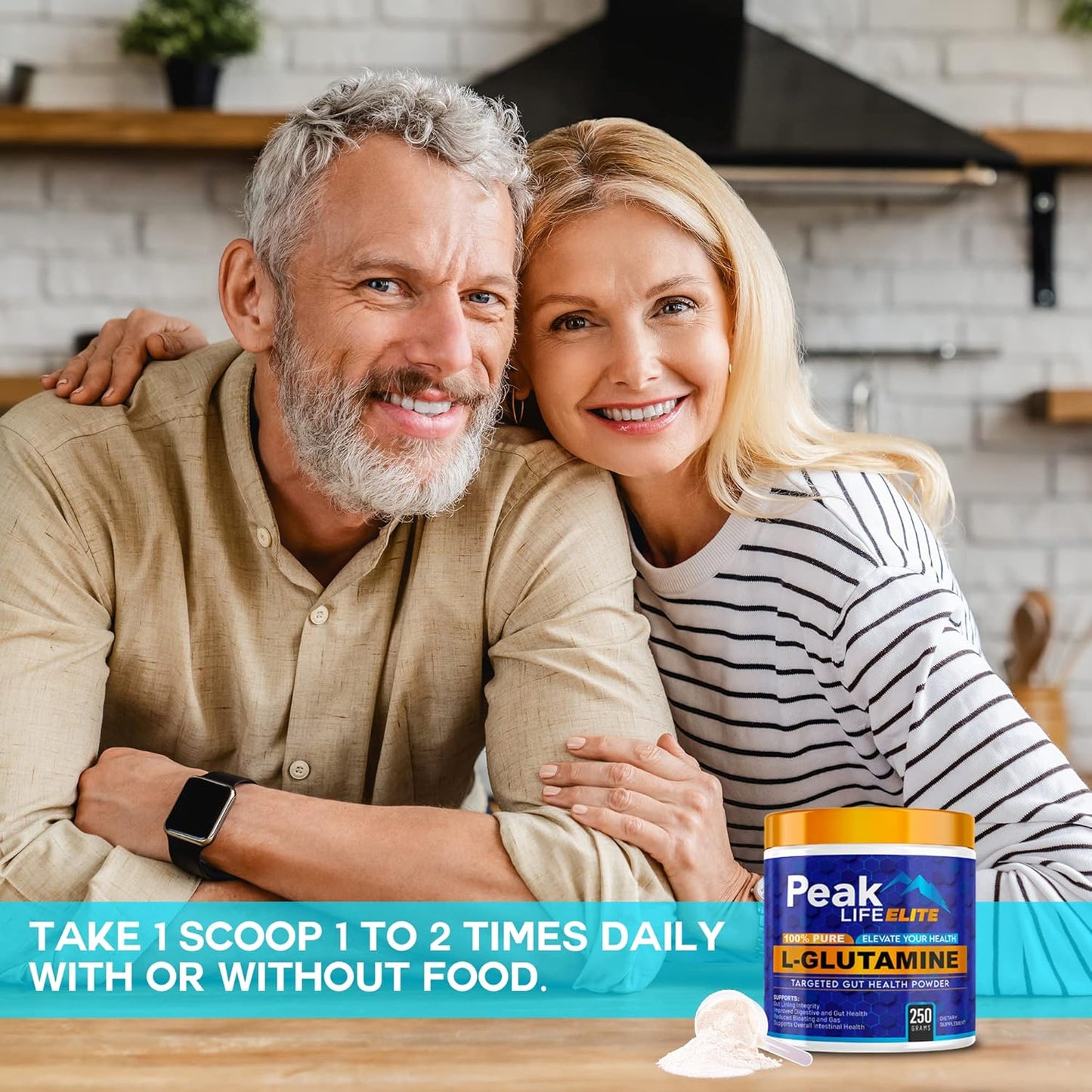 High Absorption L-Glutamine Powder - 500mg for Muscle Recovery, Gut Health, Immune Support - Unflavored, No Sugar, Non-GMO - Gluten-Free Supplement