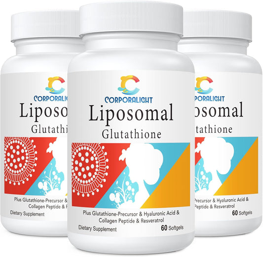 High Absorption Liposomal Glutathione Softgel Supplement, 180 Softgels - Made in USA, Gluten Free & Non-GMO - Master Antioxidant Formula