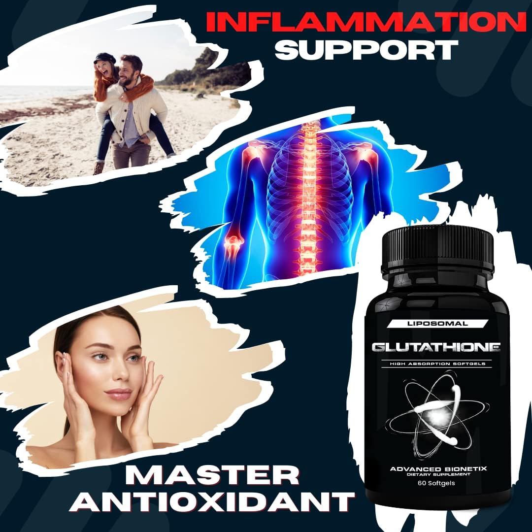 High Absorption Liposomal Glutathione Supplement | 120 Softgels | Antioxidant with Gluta-IV™ | 850mg
