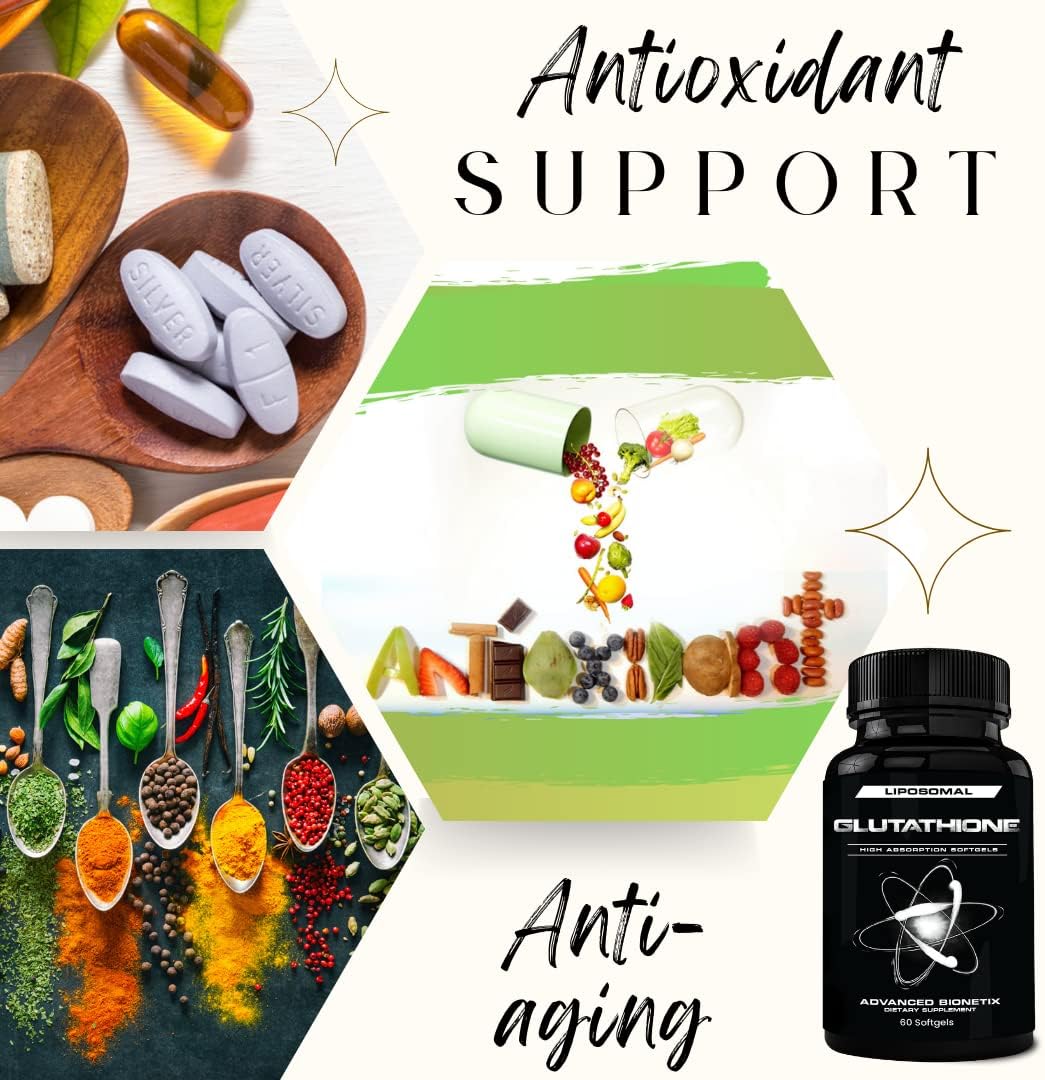 High Absorption Liposomal Glutathione Supplement | 120 Softgels | Antioxidant with Gluta-IV™ | 850mg