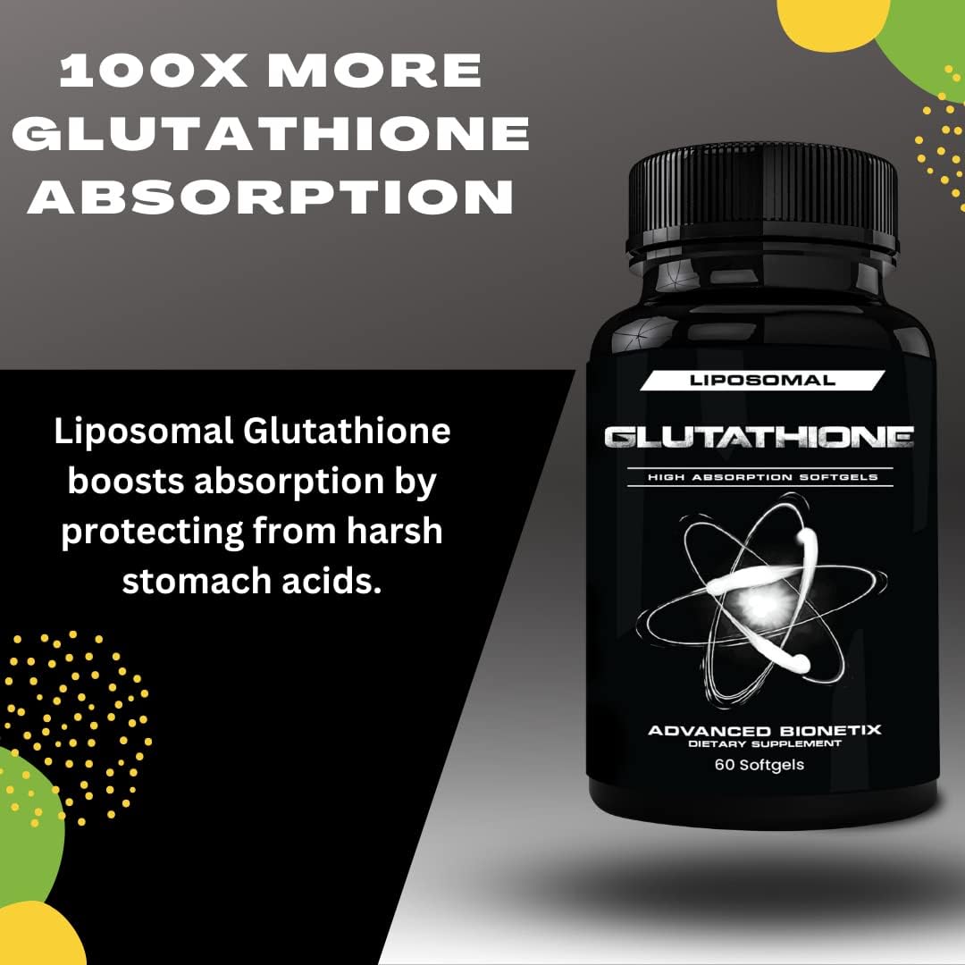 High Absorption Liposomal Glutathione Supplement | 120 Softgels | Antioxidant with Gluta-IV™ | 850mg