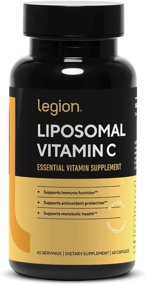 High Absorption Liposomal Vitamin C Supplement for Women & Men - Natural Immune System Support - 60 Capsules