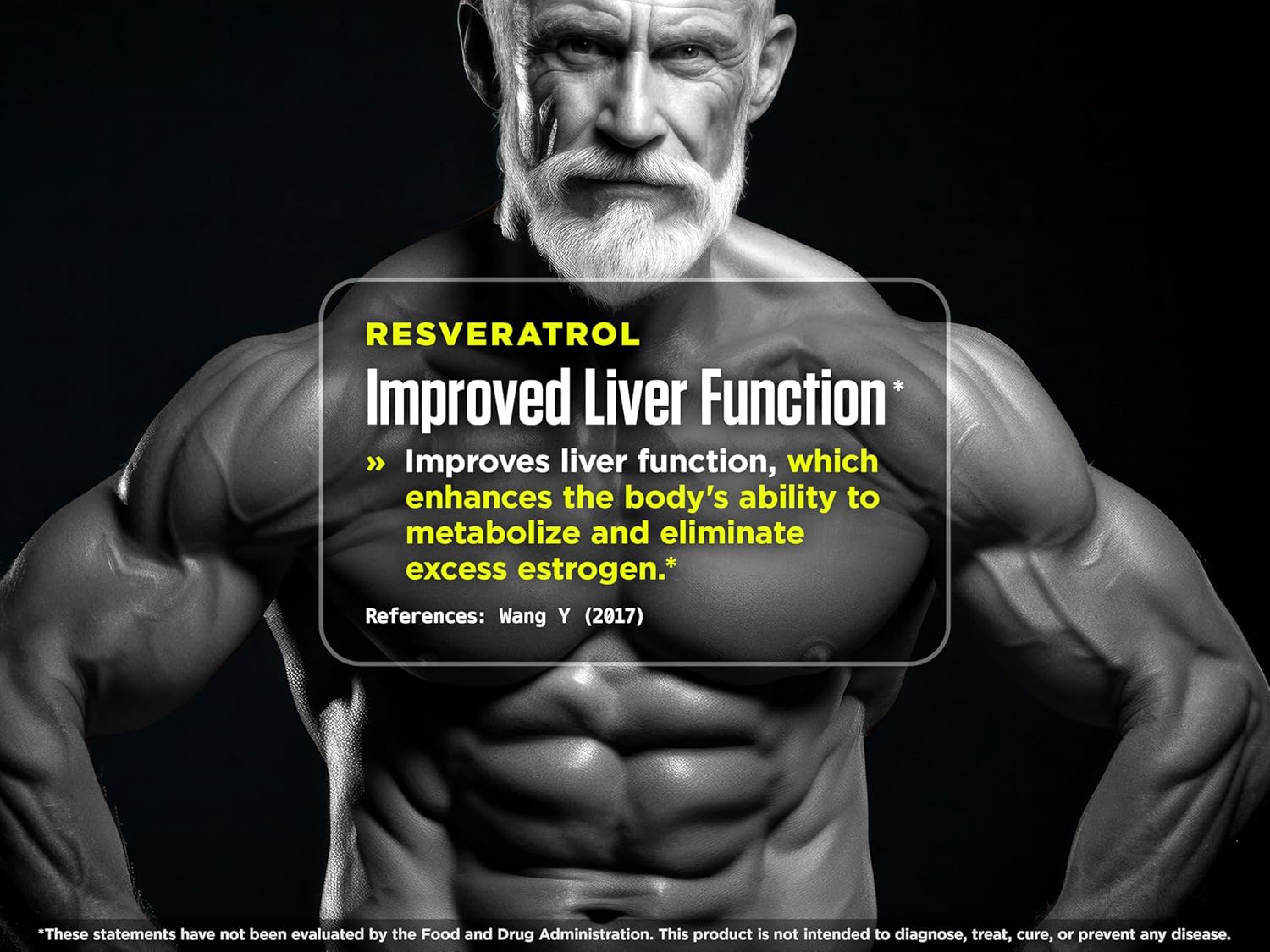 High-Absorption Resveratrol Softgels for Anti-Estrogen Support and Cellular Health - 60 Count