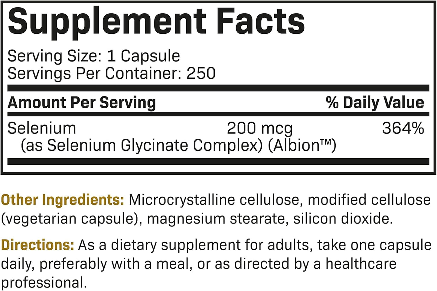 High Absorption Selenium Amino Acid Complex 200 mcg - Non GMO Essential Trace Mineral in 250 Capsules by Futurebiotics