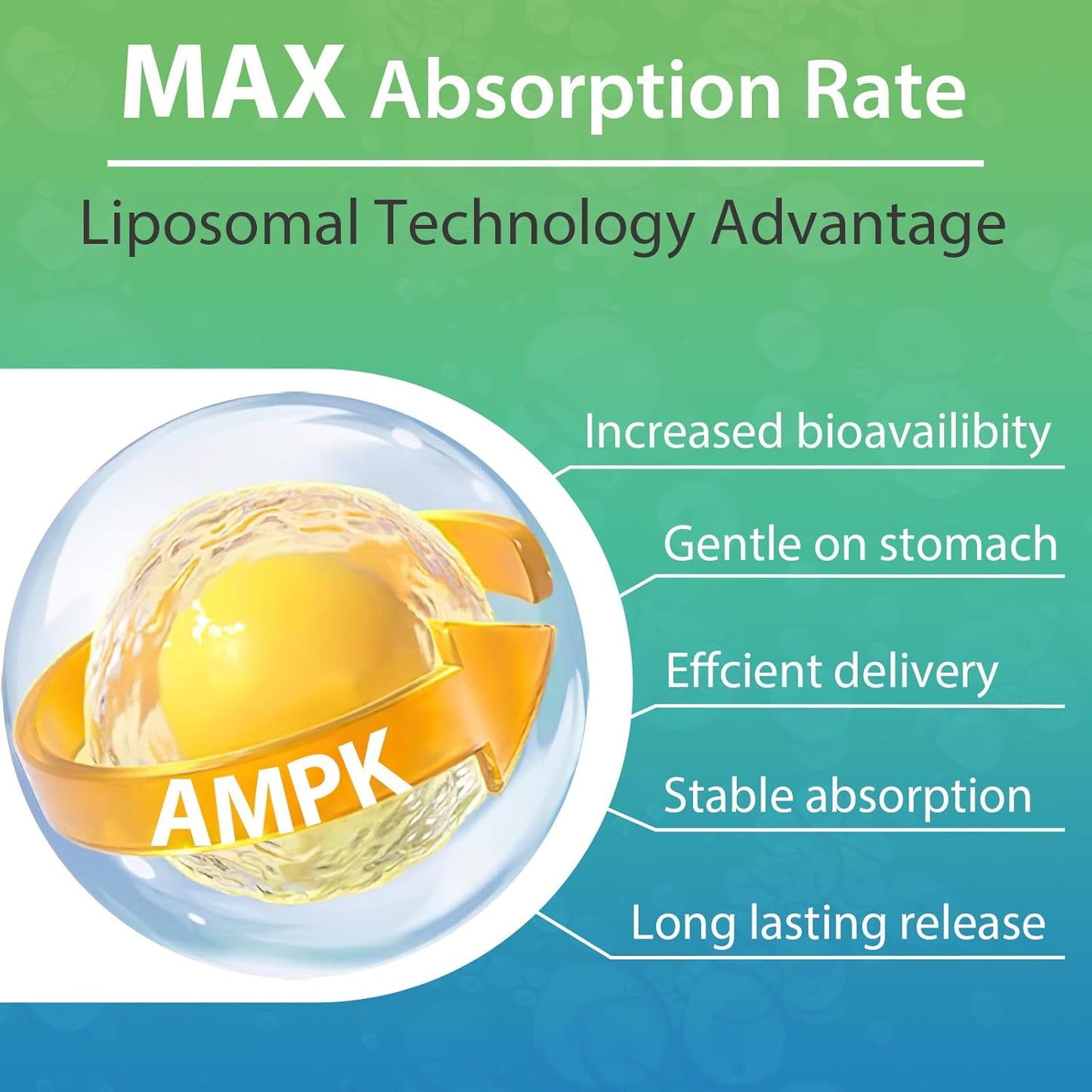 High Absorption Trasicolor AMPK Activator Supplement 2000mg with Liposomal Technology - Berberine, DIM, Resveratrol, Quercetin, Milk Thistle, Cinnamon - 60 Softgels for Energy & Cellular Support