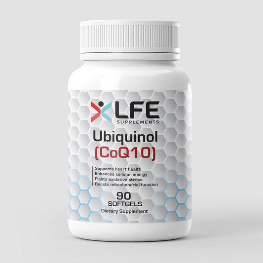 High Absorption Ubiquinol CoQ10 Supplement for Heart Health & Energy - Non-GMO, Gluten-Free, 90 Softgels for Adults, Men & Women