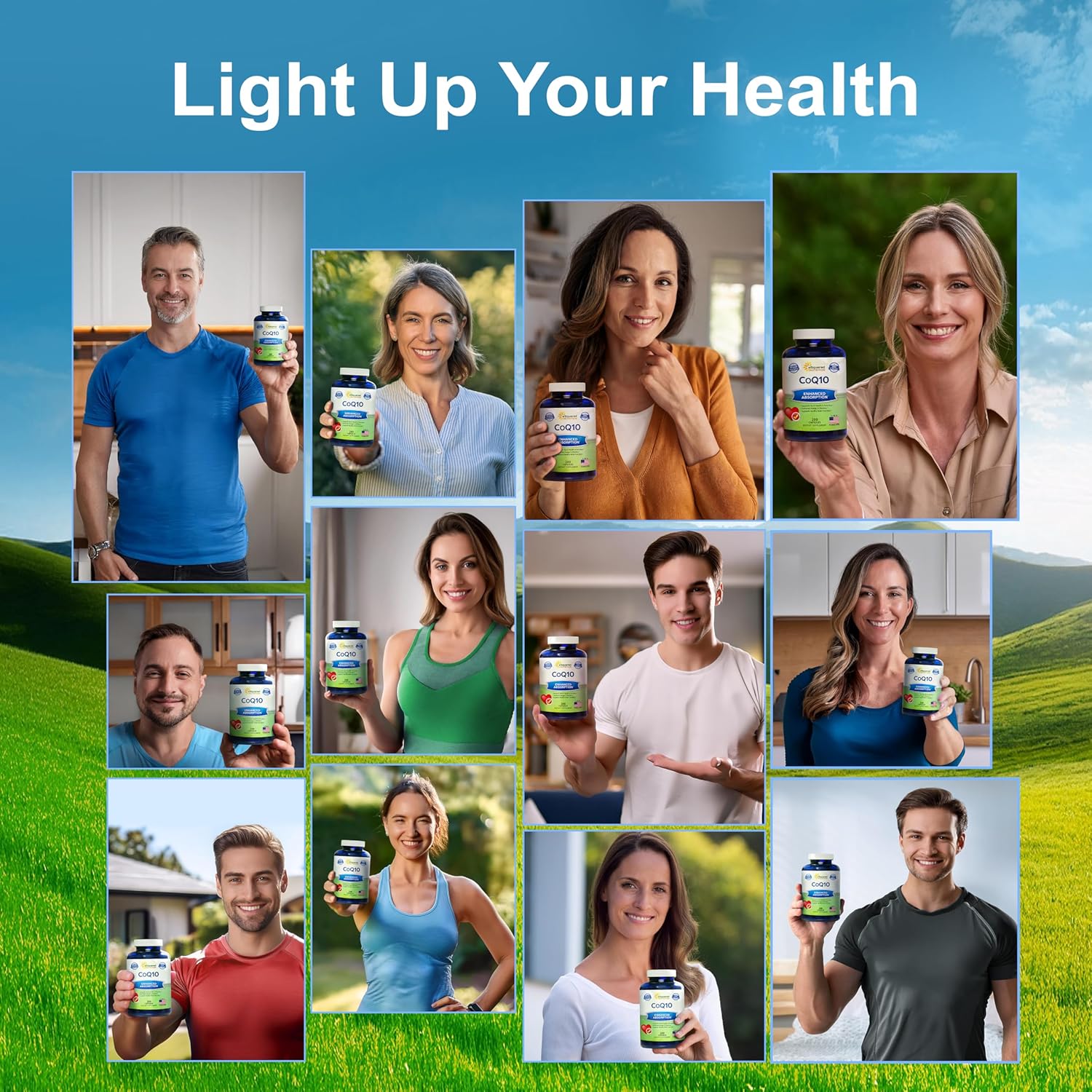 High Absorption Vegan CoQ10 400mg Supplement - 200 Capsules - Ubiquinone Coenzyme Q10 Pills - Extra Antioxidant Enzyme Tablets