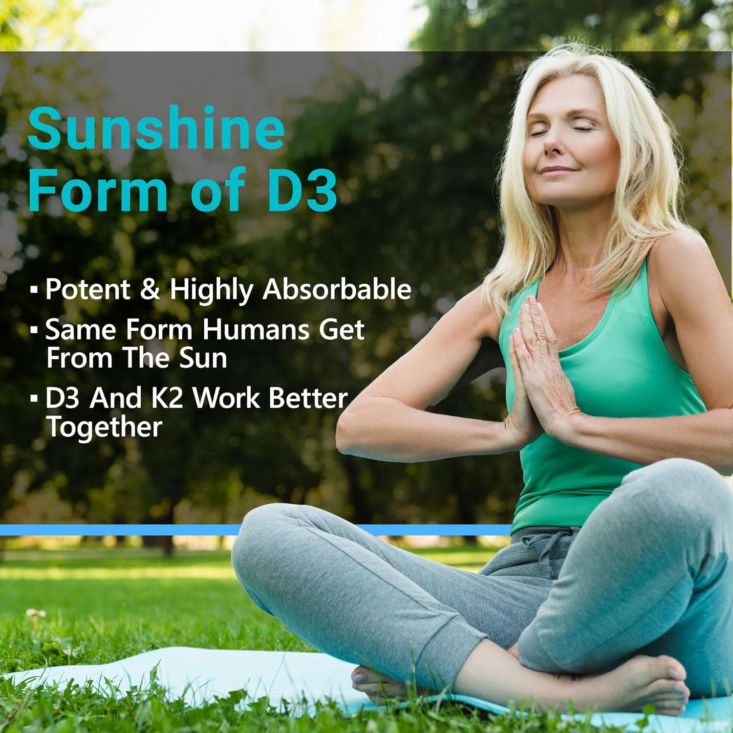 High Absorption Vitamin D3 K2 Supplement for Heart Health & Immune Support - 5000 IU & 200 mcg, Patented MK7 & MK4, 90 Vegetarian Capsules