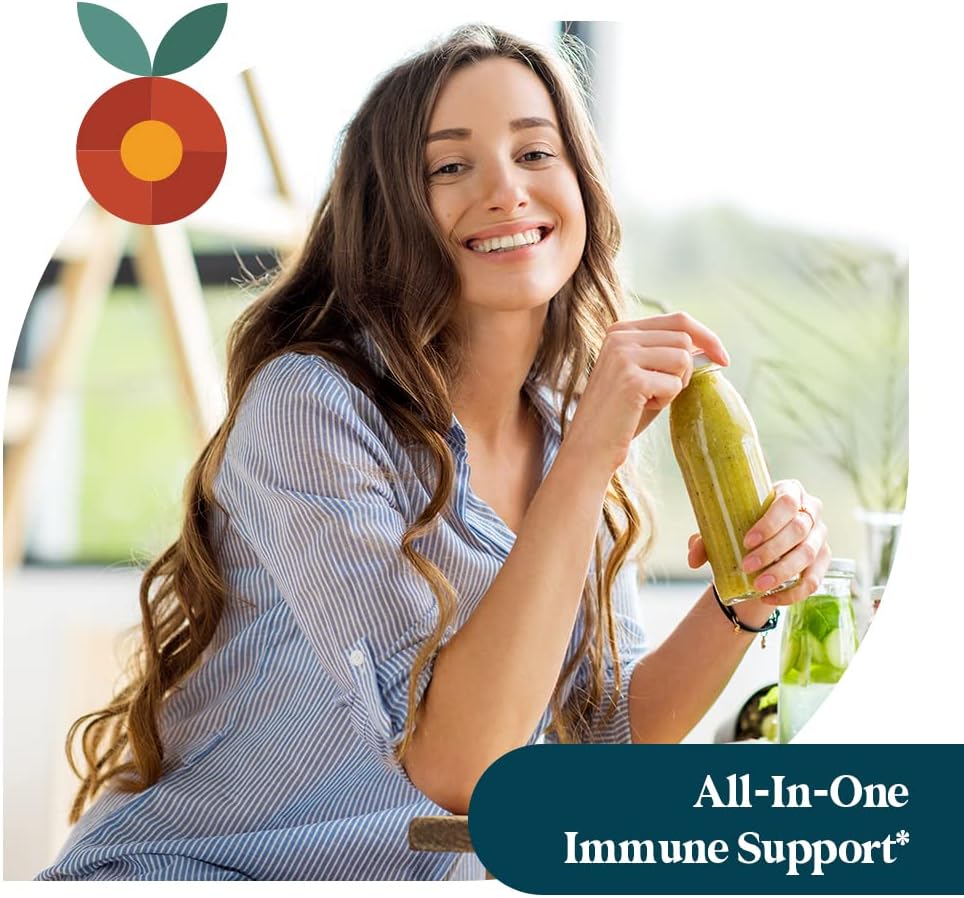 High Absorption Zinc Complex Supplement with Vitamin C, Probiotics, and Plant-Based Ingredients - Immune Support - 30 Vegan Capsules - 3rd Party Lab Tested