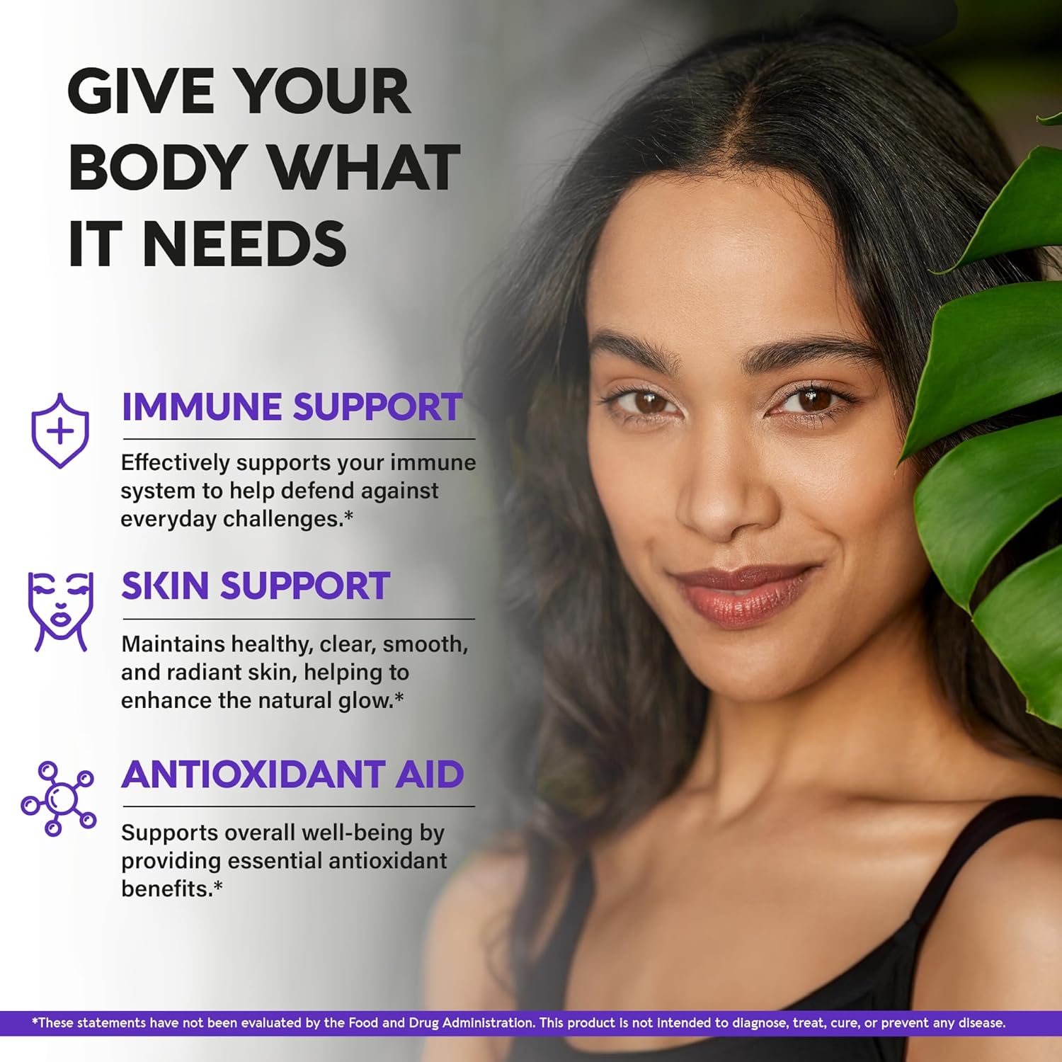 High Absorption Zinc Picolinate Supplement with Copper, Vitamin D3 & B12 for Immune Support & Skin Health - 60 Capsules