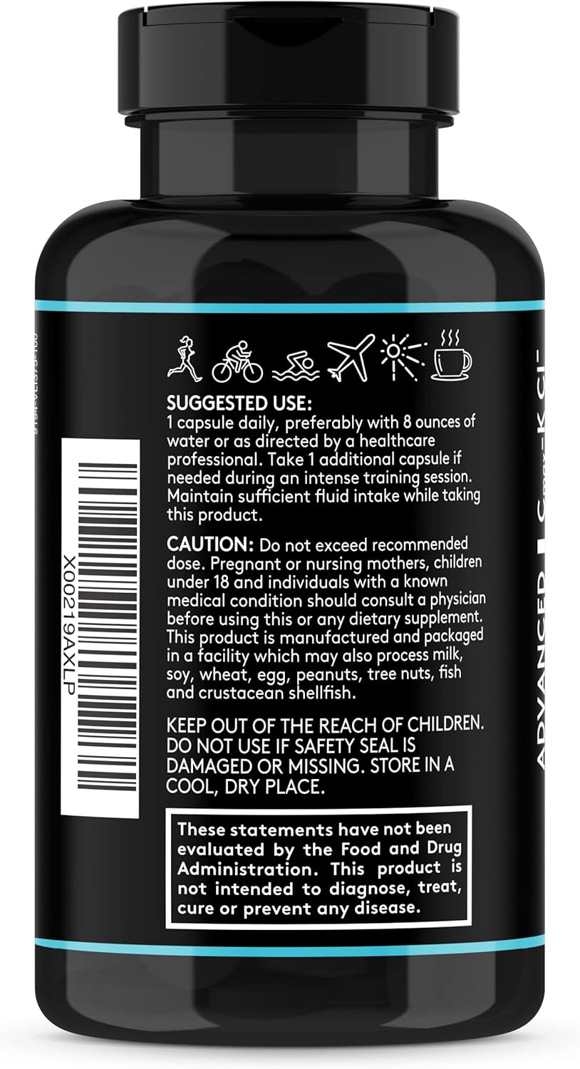 High Bioavailability Youth & Tonic Electrolyte Supplement for Rapid Rehydration, Muscle Recovery, and Mental Focus - 200 Capsules