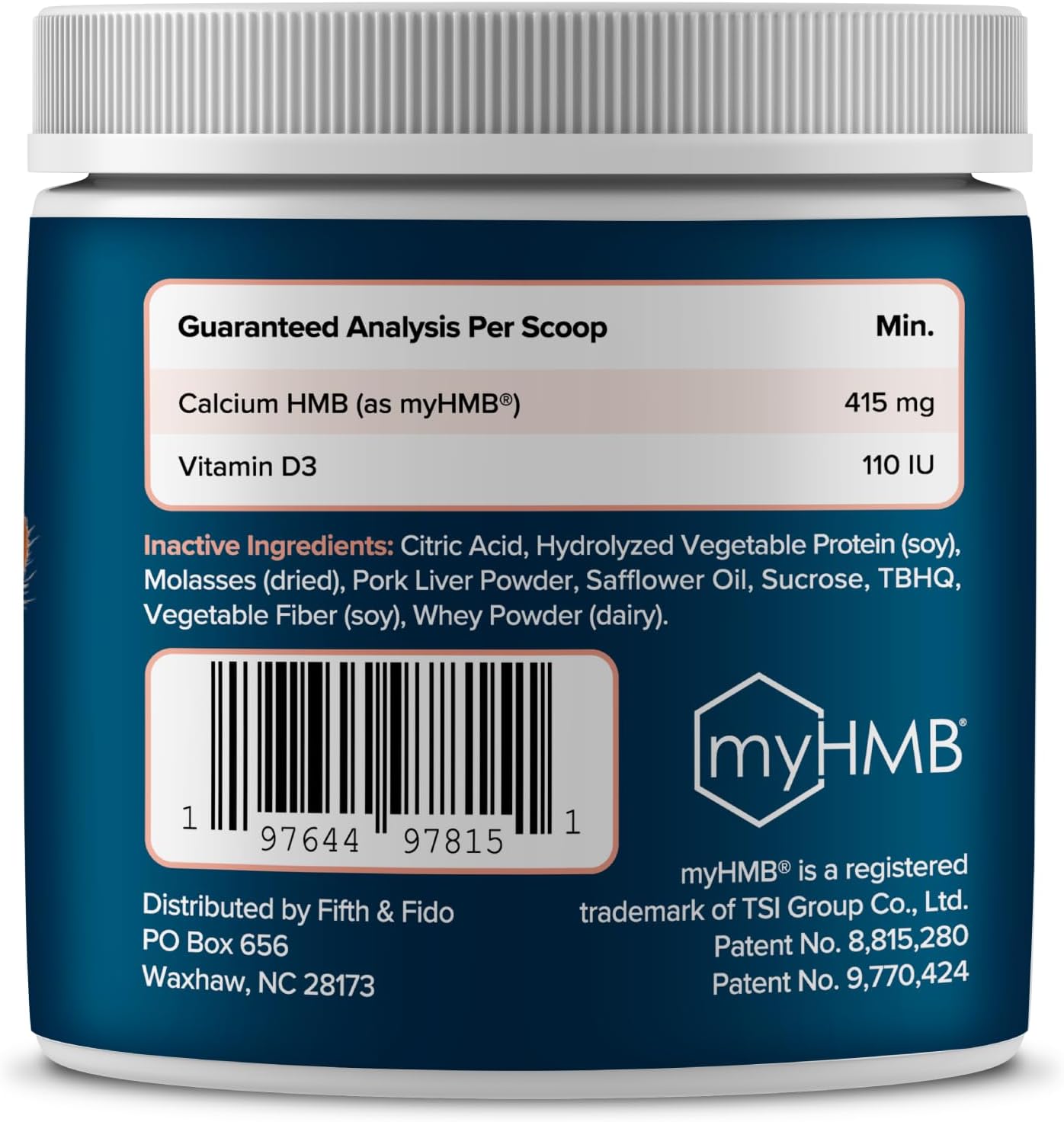High Calorie Protein Powder for Dogs - Weight Gain Supplement for Puppies and Senior Dogs - Supports Muscle & Energy Recovery - 3.17 oz (60 Servings) by Fifth & Fido
