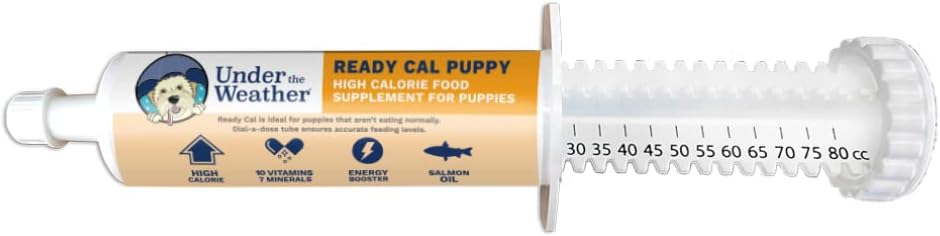 High Calorie Puppy Nutritional Supplement - Under the Weather Pet Ready Cal for Puppies 100cc - Weight Gainer with Vitamins, Minerals, and Omega Fatty Acids