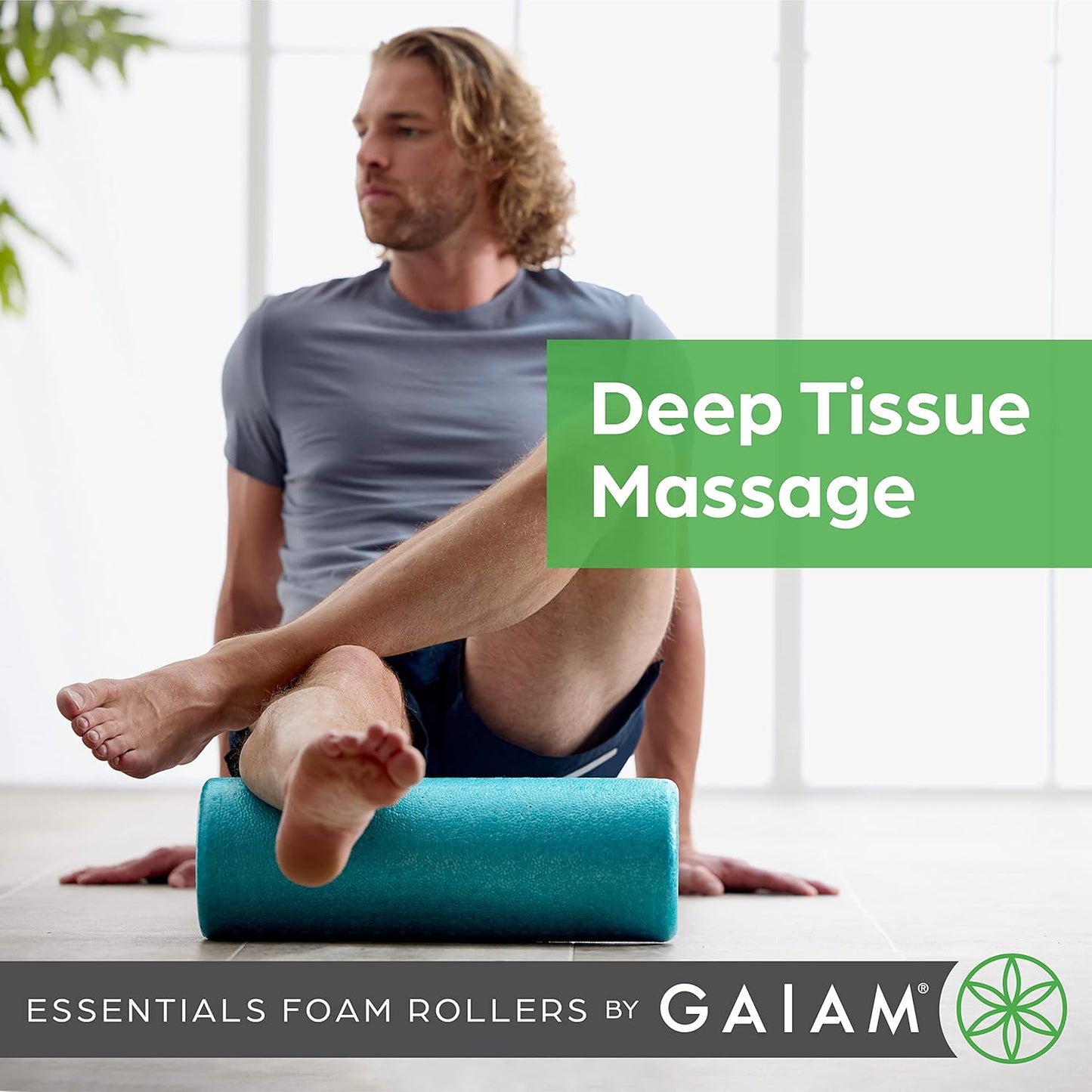 High Density Firm Foam Roller for Back Pain & Muscle Relief - Gaiam Essentials