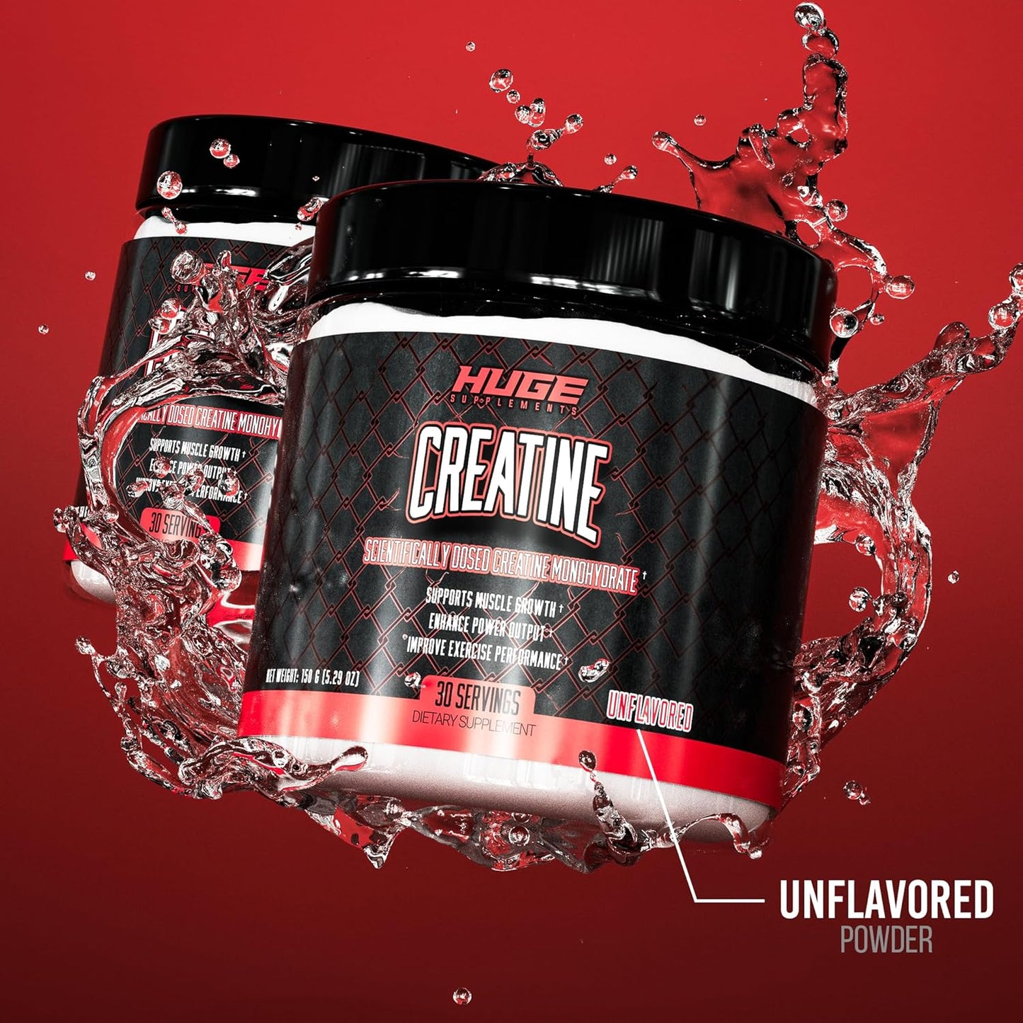 High-Dose Creatine Monohydrate Powder for Muscle Growth and Performance, 5000mg Pure Creatine, 30 Servings