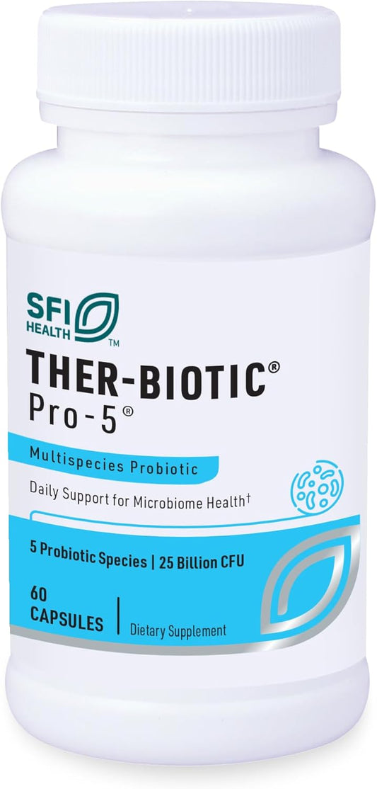 High-Dose Multispecies Probiotic Supplement with 25 Billion CFU - Gut Health Support for Men and Women - Hypoallergenic and Dairy-Free - 60 Capsules