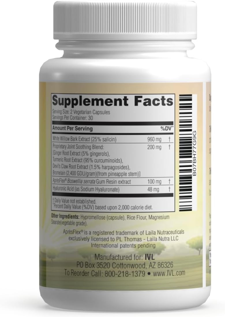 High-Efficacy IVL TriMotion Joint Health Formula for Active Adults - Promotes Optimal Mobility & Flexibility, Premium Relief for Joint Discomfort & Stiffness - 60 Capsules