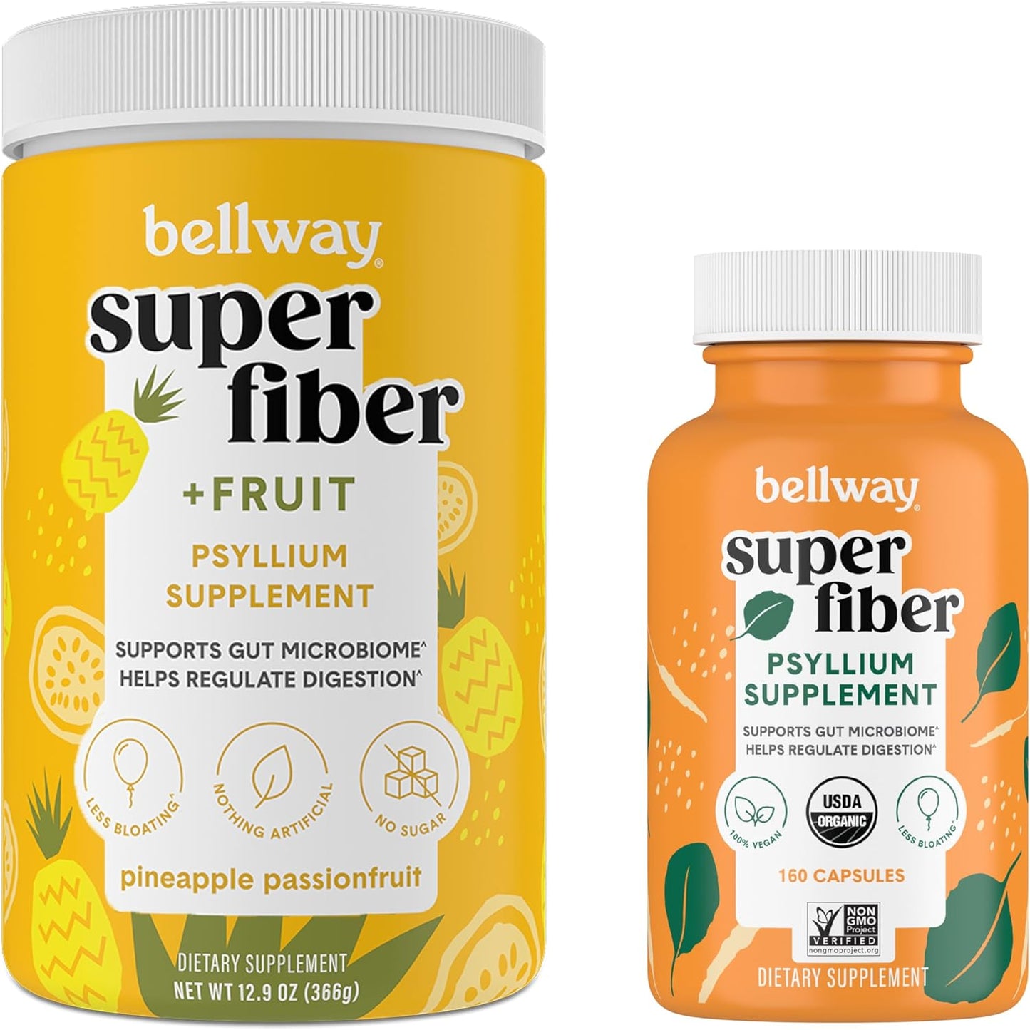 High-Fiber Pineapple Passion Fruit Capsules with Bellway Super Fiber Powder