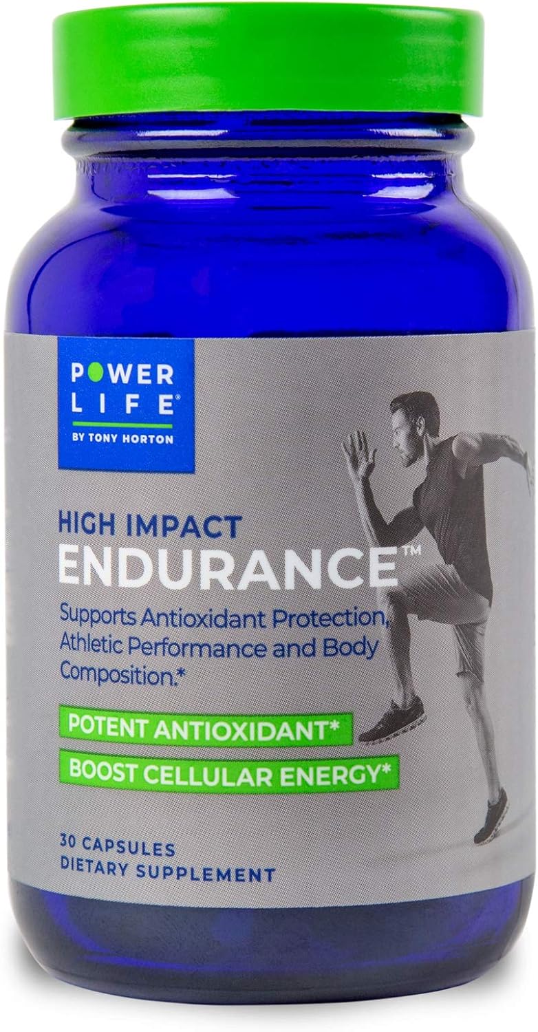 High Impact Plant Protein by POWERLIFE Tony Horton - Vanilla (New Formula) with 3000 MG HMB, Sugar-Free, Non-GMO for High Impact Endurance