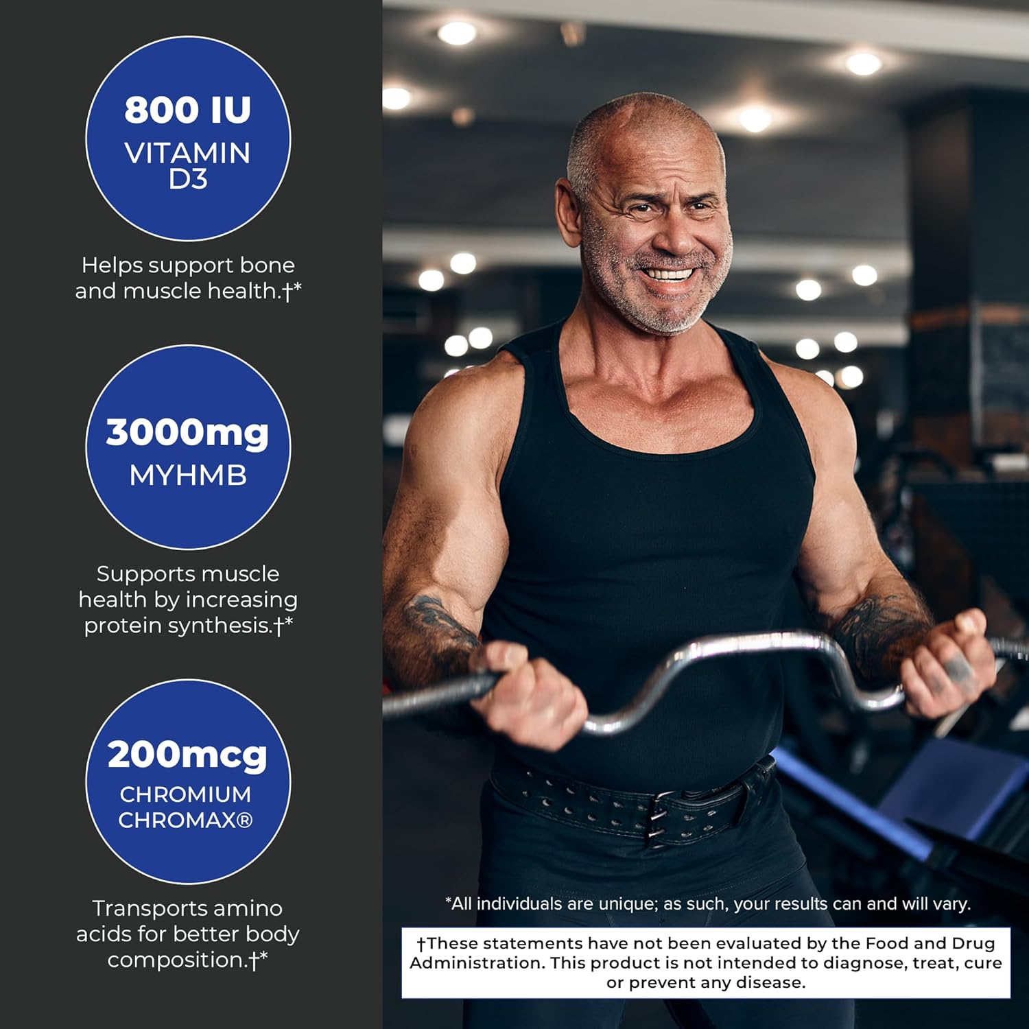 High Impact Plant Protein by POWERLIFE Tony Horton - Vanilla (New Formula) with 3000 MG HMB, Sugar-Free, Non-GMO for High Impact Endurance