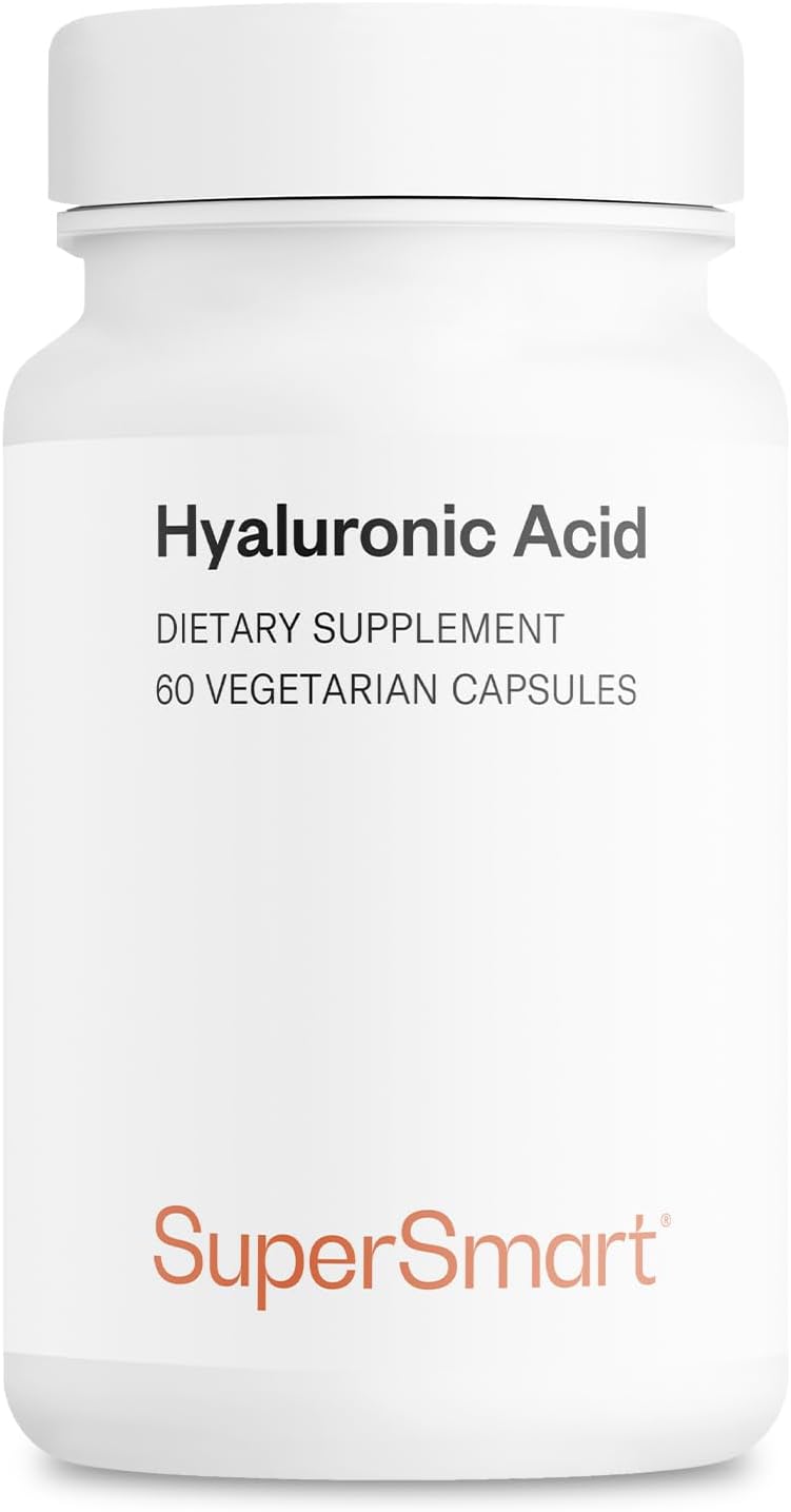 High Molecular Weight Hyaluronic Acid Supplement - 300mg Daily (Sodium Hyaluronate) - Non-GMO, Gluten Free - 60 Capsules