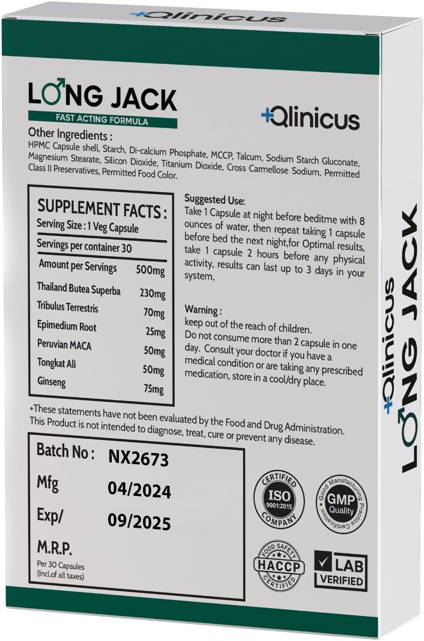 High Performance Energy Supplement - 30 Count for Endurance & Stamina | Fast Acting Sports Nutrition with Extra Strength - 500mg