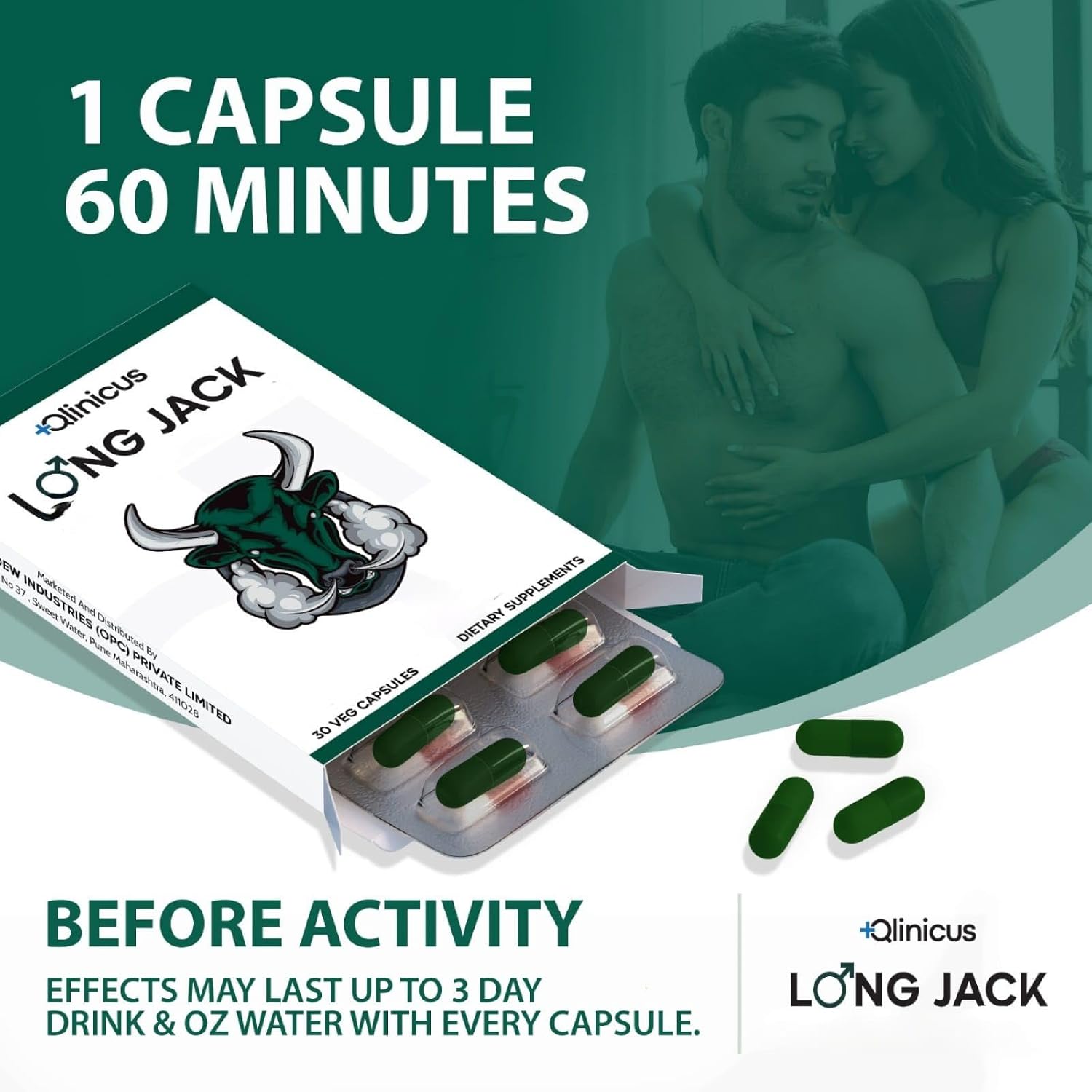 High Performance Energy Supplement - 30 Count for Endurance & Stamina | Fast Acting Sports Nutrition with Extra Strength - 500mg