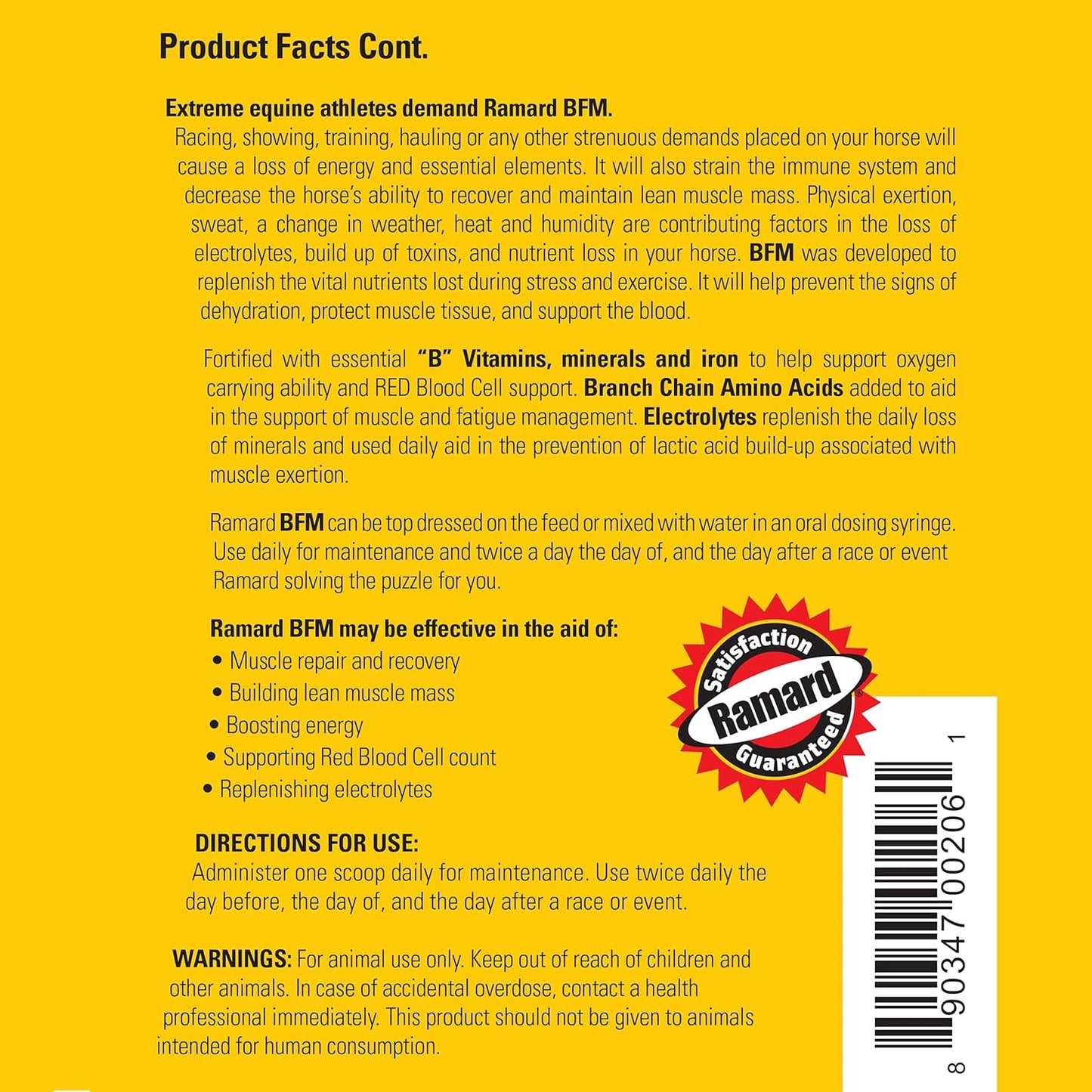 High-Performance Equine Electrolyte & Muscle Builder Powder Supplement - 2.3 lbs Jar