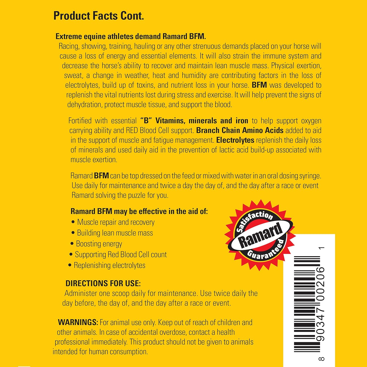 High-Performance Equine Electrolyte & Muscle Builder Powder Supplement - 2.3 lbs Jar