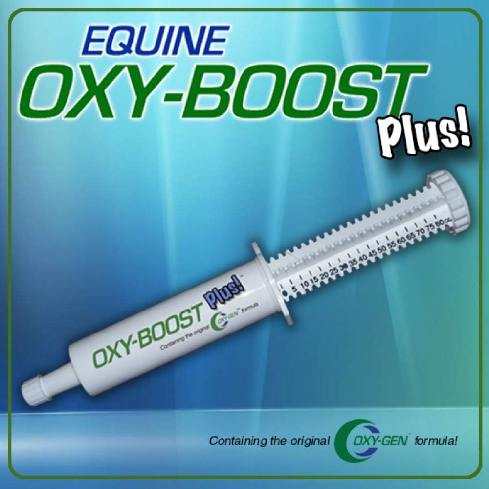 High Performance Horse Probiotic Electrolyte Paste with Vitamin E, Omega 3, Omega 6 | SUPTMAX Oxy-Gen Oxy-Boost 80cc Paste | Made in USA