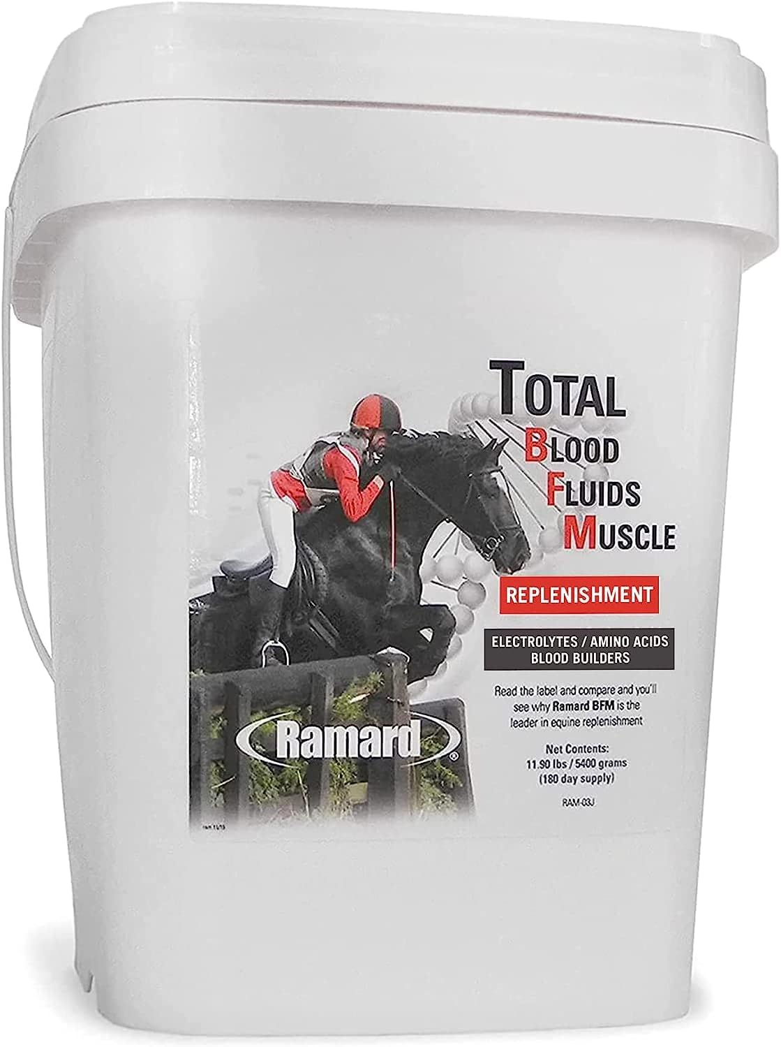 High Performance Horse Supplements: Electrolytes, Blood Builder & Muscle Builder - 11.9 lbs Tub
