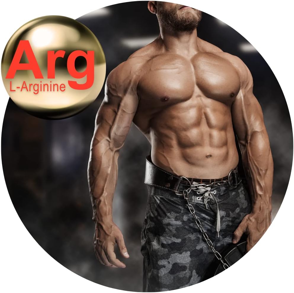 High Performance Nitric Oxide Supplement with L-Arginine and L-Citrulline - 800mg/400mg - 60 Capsules - Niacin for Workouts - Men and Women