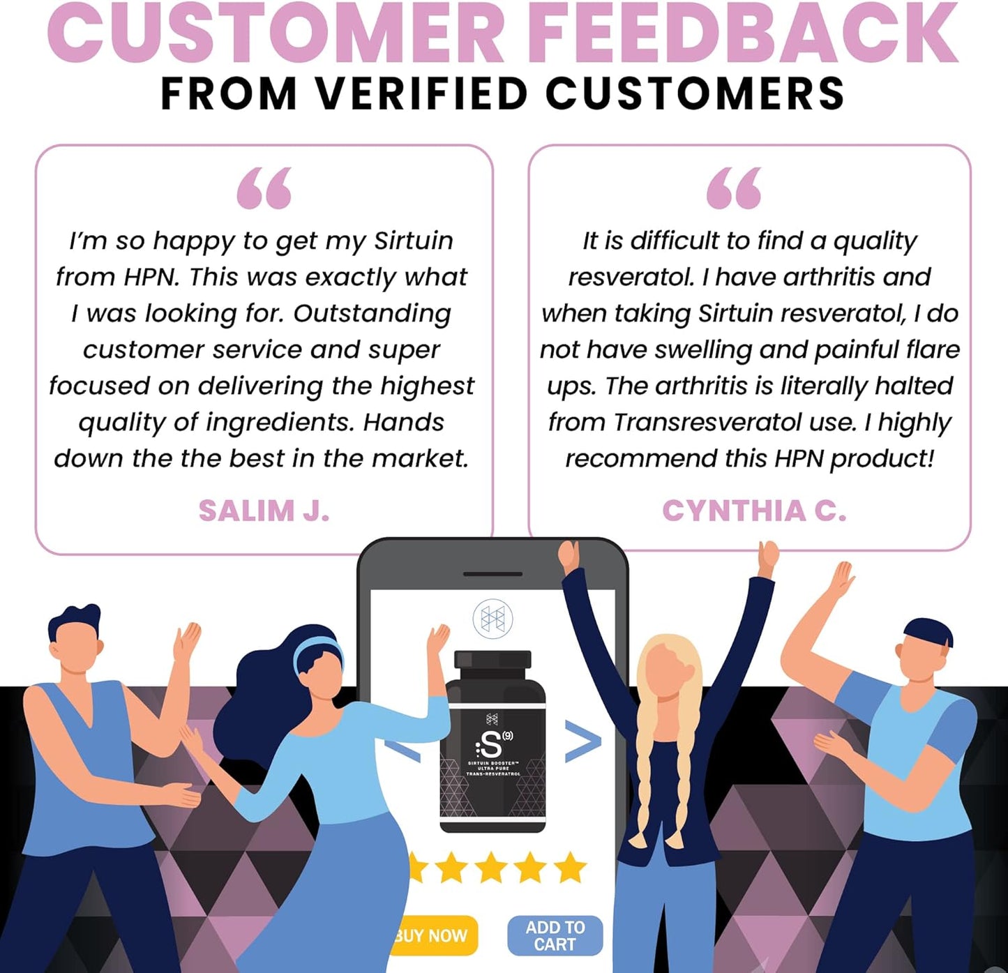 High Performance Nutrition S(9) Sirtuin Booster with Ultra Pure Trans Resveratrol - Healthy Aging Antioxidant Supplement, 30 Capsules