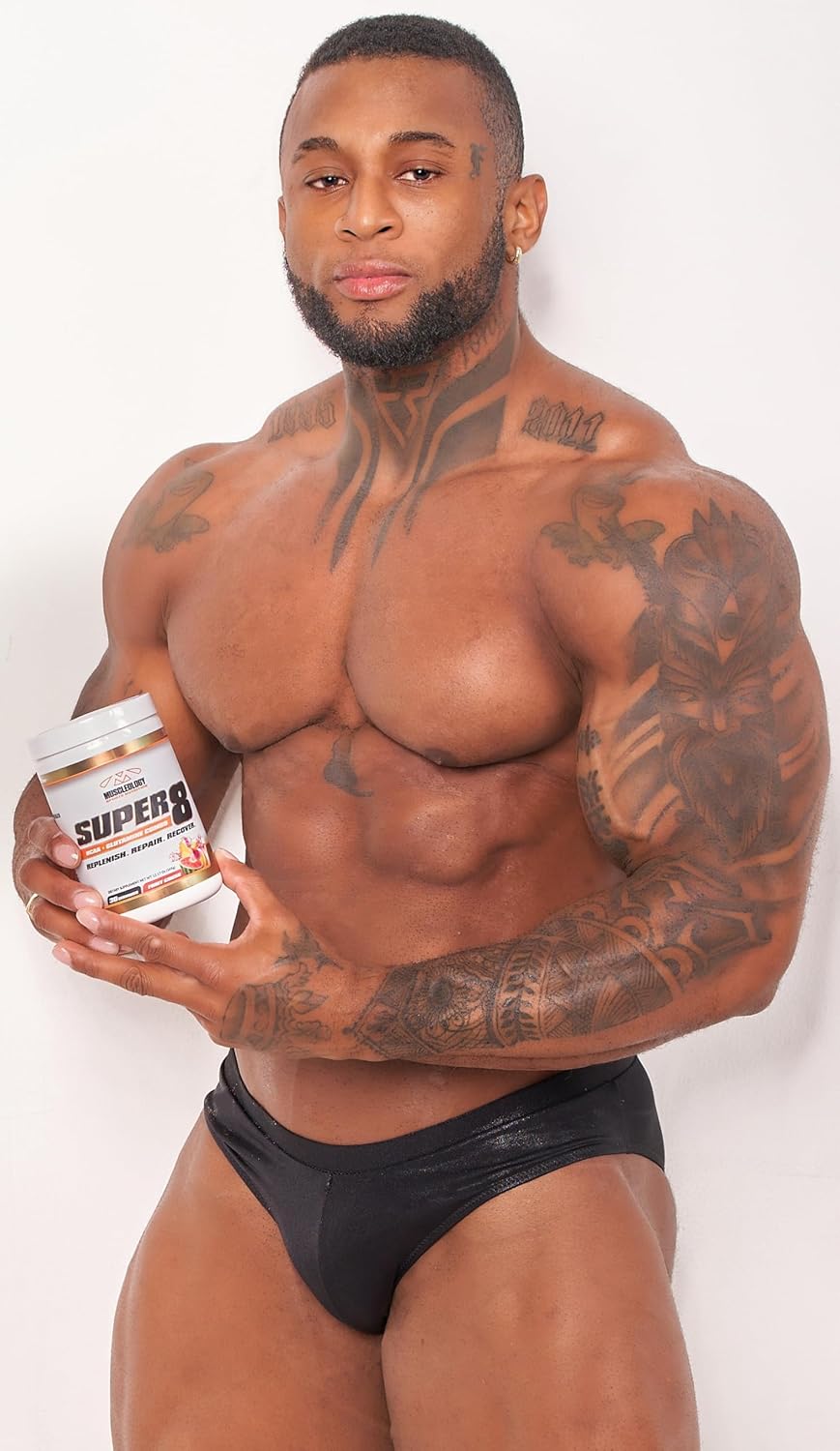 High Performance Super 8 BCAA + Electrolyte & Glutamine Formula for Post-Workout Recovery - Orange Flavor