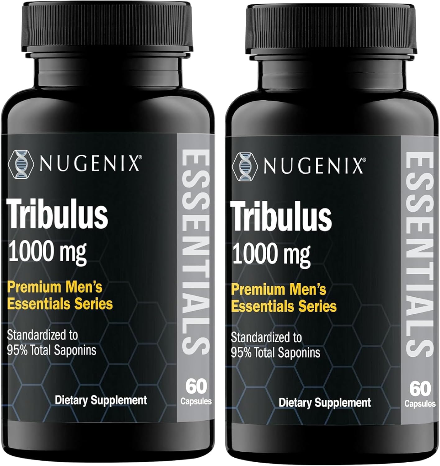 High Potency 1000mg Tribulus Terrestris Extract for Men - 95% Saponins, Extra Strength, 120 Capsules