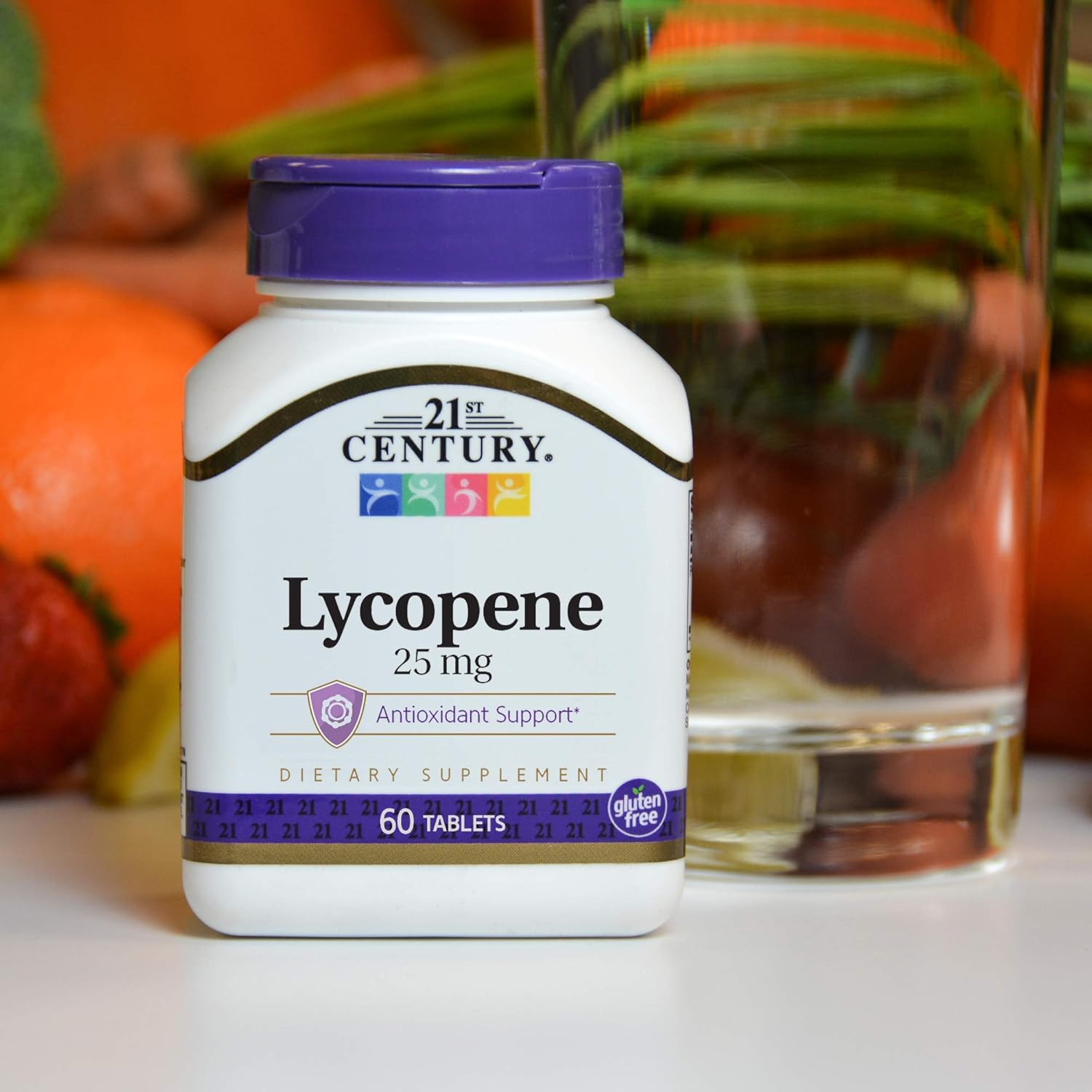 High-Potency 21st Century Lycopene Tablets - 25mg, 60 Count