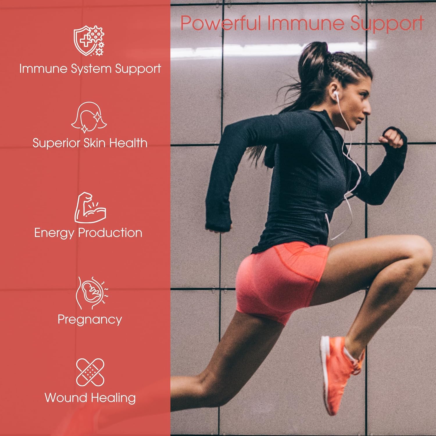 High Potency 50mg Mega Zinc Supplement - 100 Tablets, 3-in-1 Zinc Complex by Pure Micronutrients