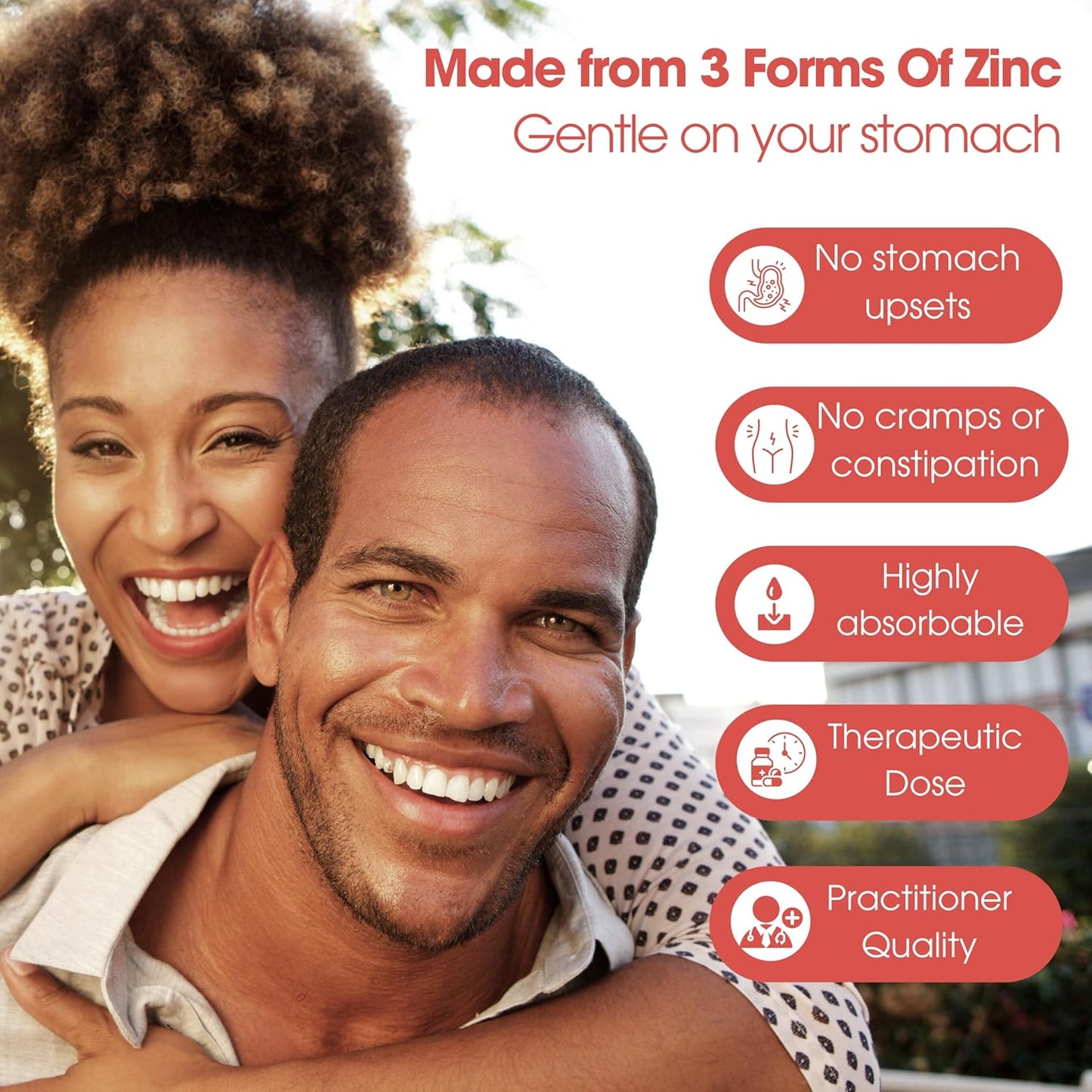 High Potency 50mg Mega Zinc Supplement - 100 Tablets, 3-in-1 Zinc Complex by Pure Micronutrients