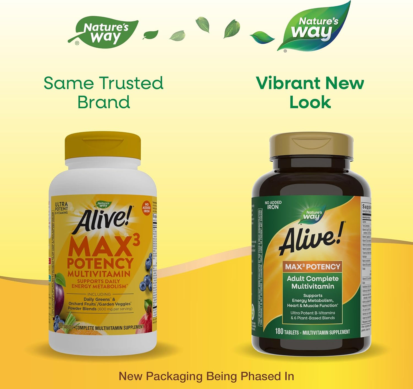 High-Potency Adult Multivitamin with B-Vitamins for Energy, Methylated B12 & Folate, 180 Tablets