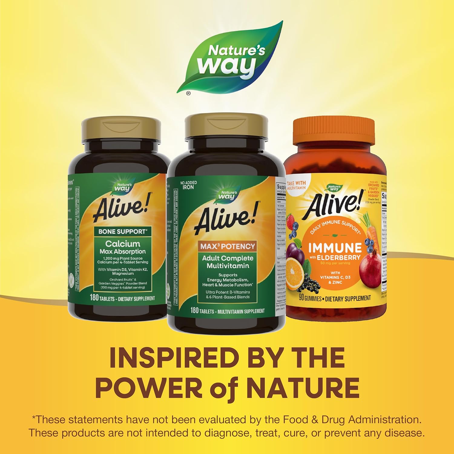 High-Potency Adult Multivitamin with B-Vitamins for Energy, Methylated B12 & Folate, 180 Tablets