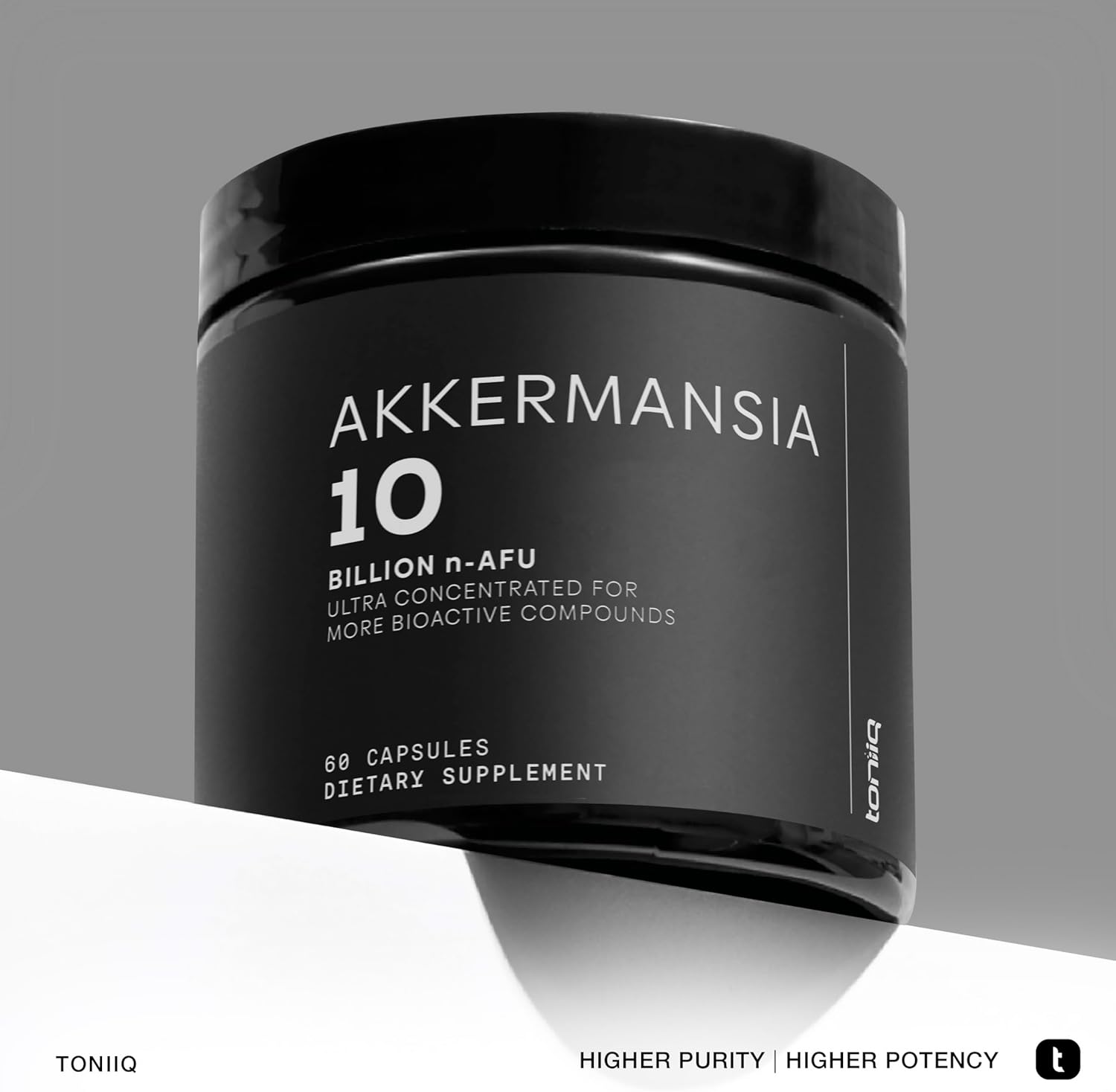 High Potency Akkermansia Muciniphila Probiotic with 10 Billion n-AFU - Supports Gut Health & GLP-1 - Lab-Tested for Purity - 60 Caps