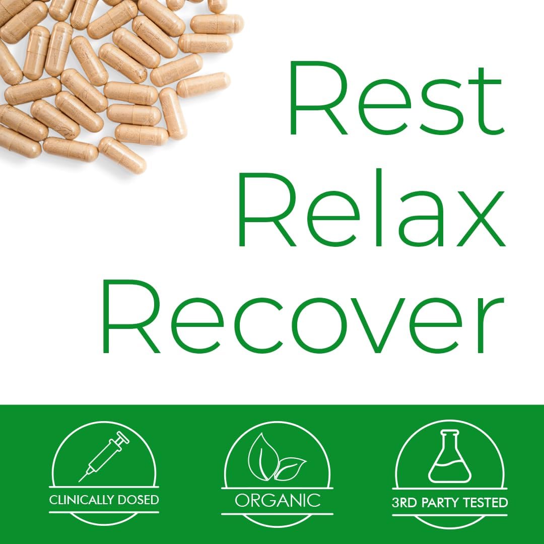 High-Potency Ashwagandha Capsules with Black Pepper Extract - 1400mg (100 Count) | Vegan, Third-Party Tested & Filler-Free