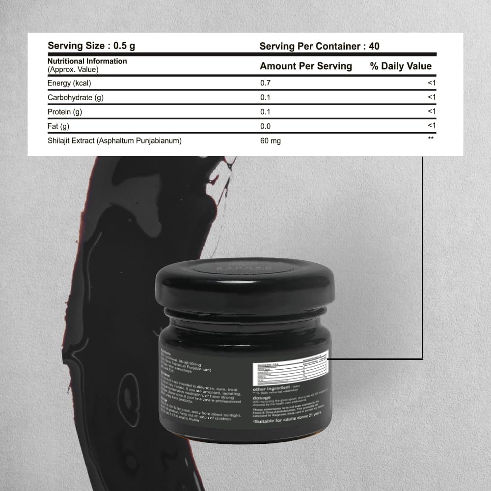 High Potency Bargad Pure Himalayan Shilajit Resin for Energy Boost & Immune Support | Lab Tested Gold Grade 100% Pure Shilajit with Fulvic Acid & 85+ Trace Minerals | 30 Gm for Men & Women