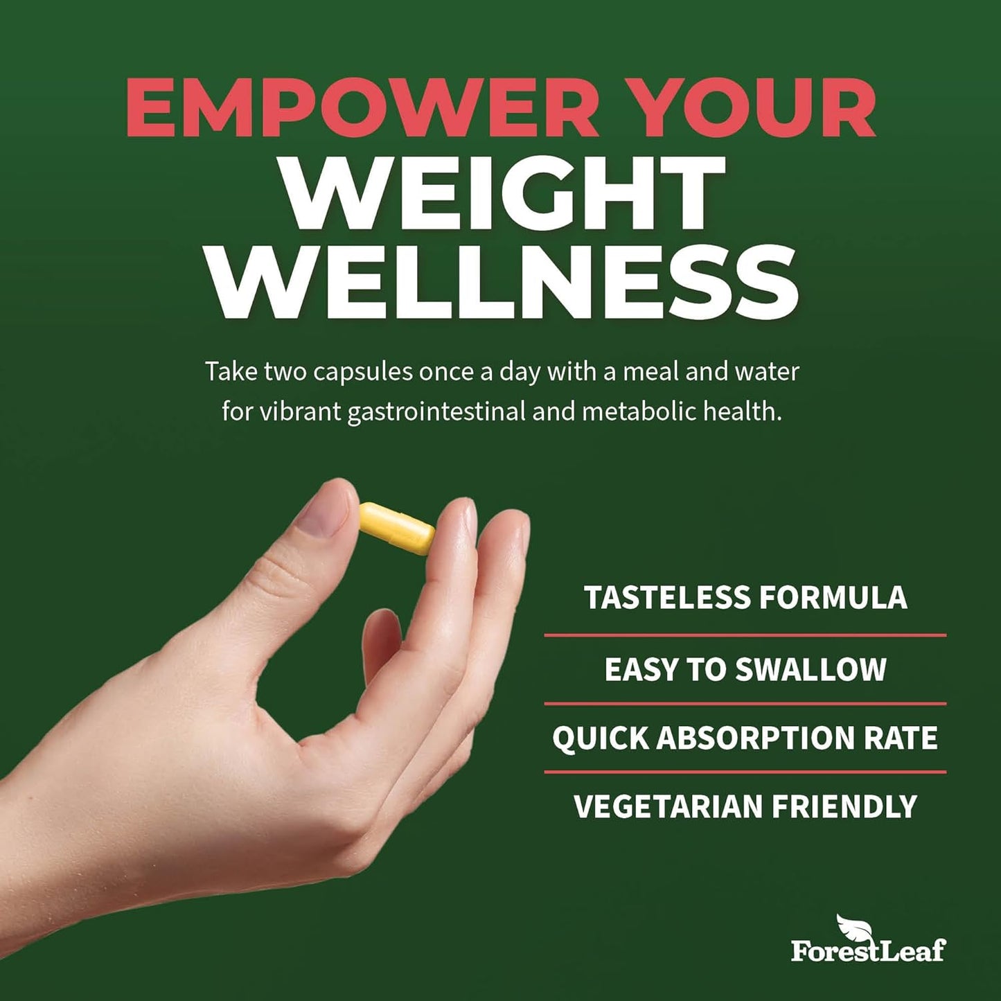 High Potency Berberine Supplement with Ceylon Cinnamon for Weight Management - 1300mg per Serving, 90 Veggie Caps - ForestLeaf Berberine HCl Formula