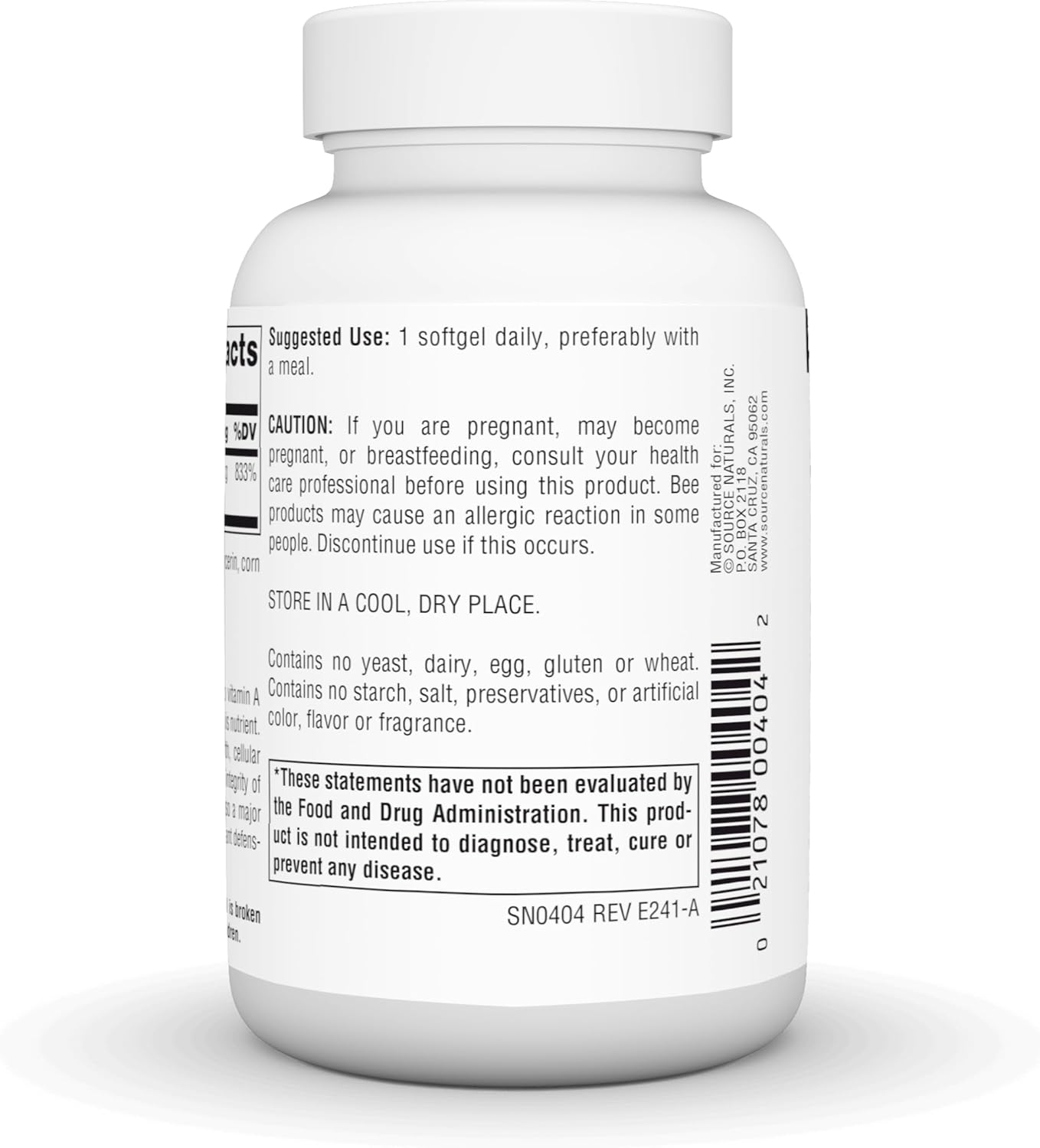 High Potency Beta Carotene 25000 IU Softgels for Antioxidant Protection and Vitamin A Conversion - 250 Count